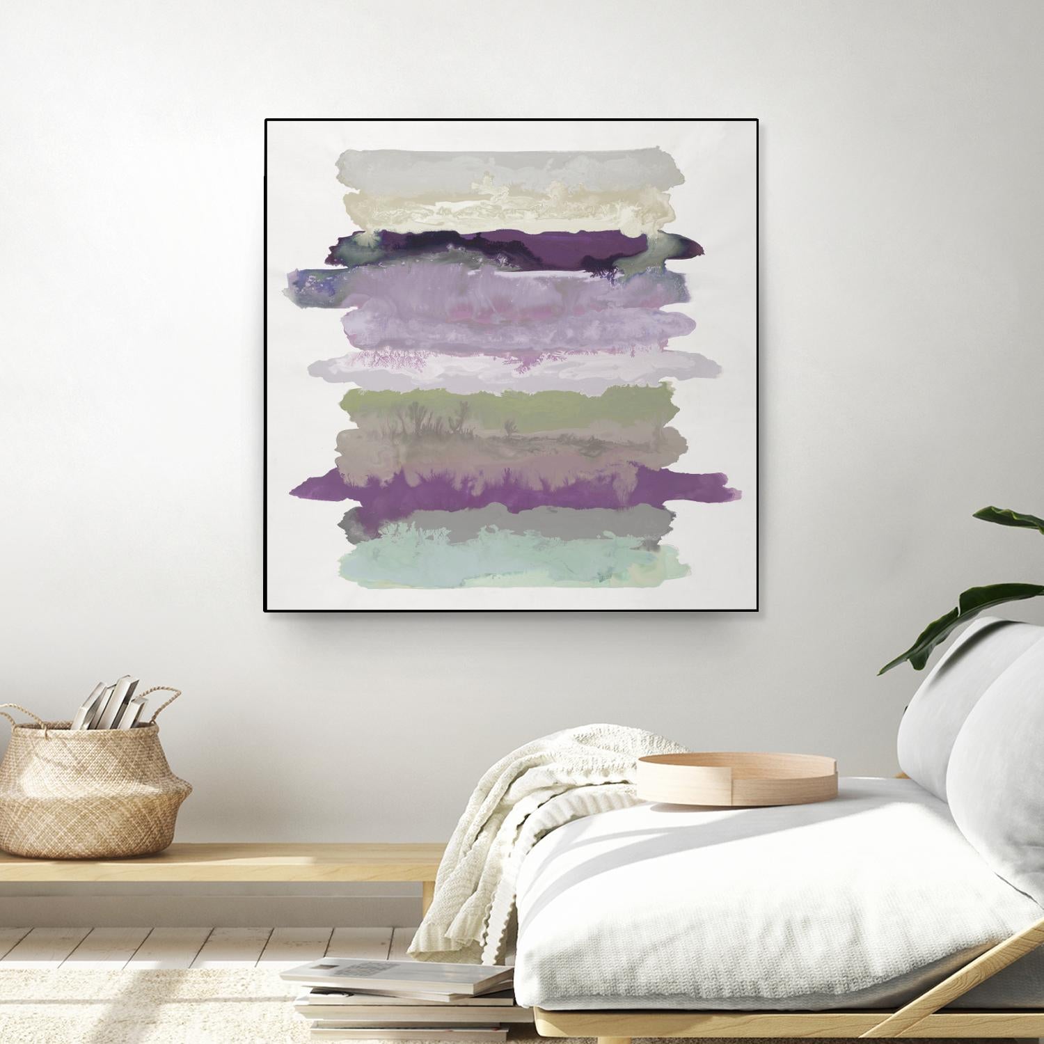 Flowing Energy II V3 by Randy Hibberd on GIANT ART - purples abstract