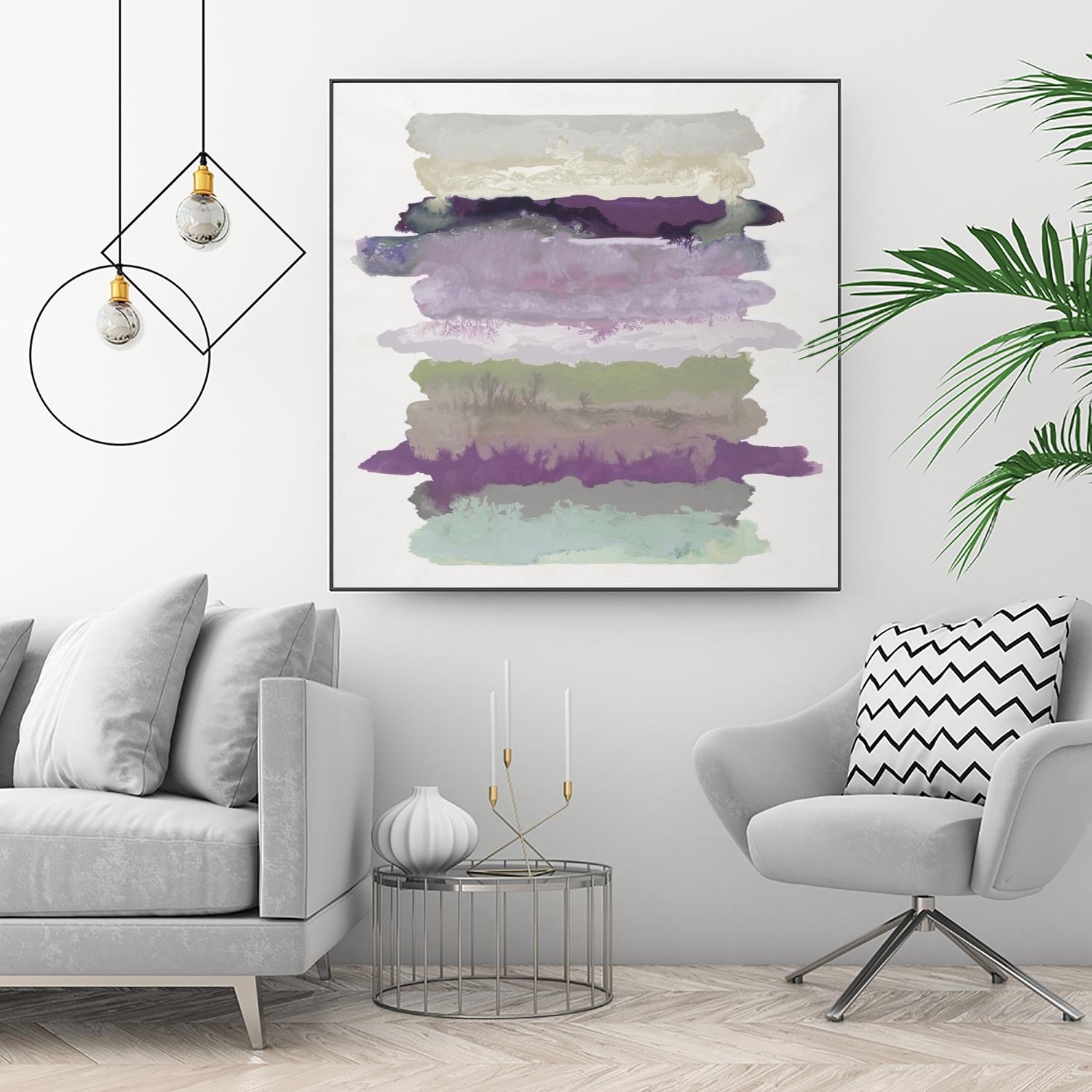 Flowing Energy II V3 by Randy Hibberd on GIANT ART - purples abstract