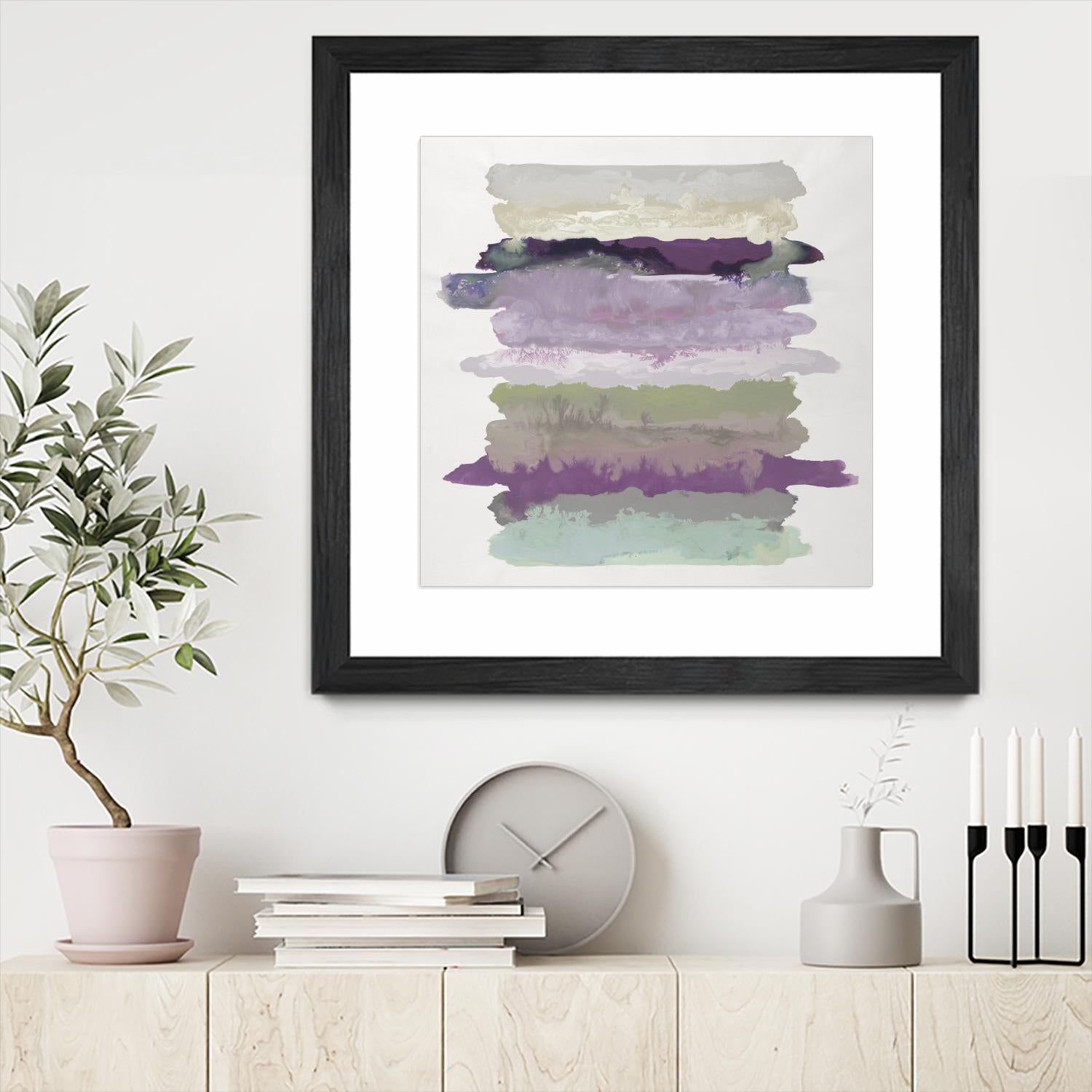 Flowing Energy II V3 by Randy Hibberd on GIANT ART - purples abstract