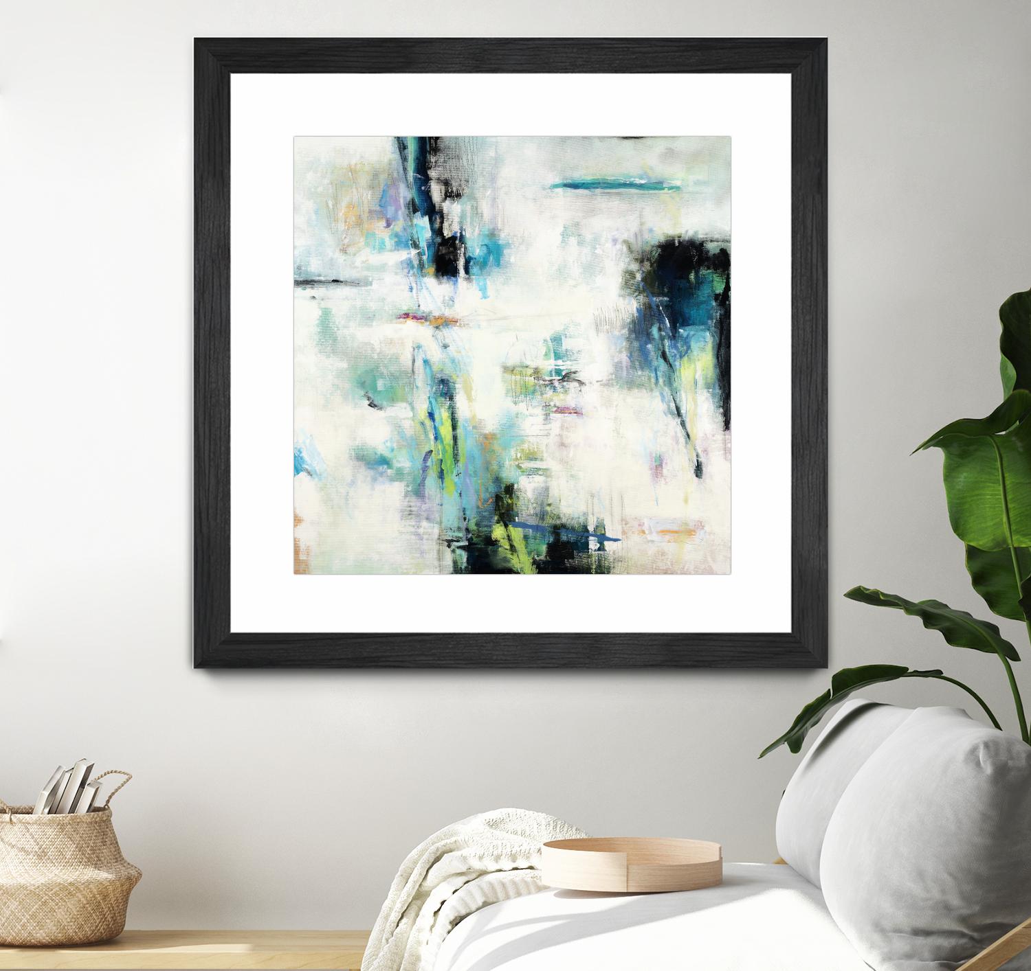 Spring Blu by Randy Hibberd on GIANT ART - grey abstract