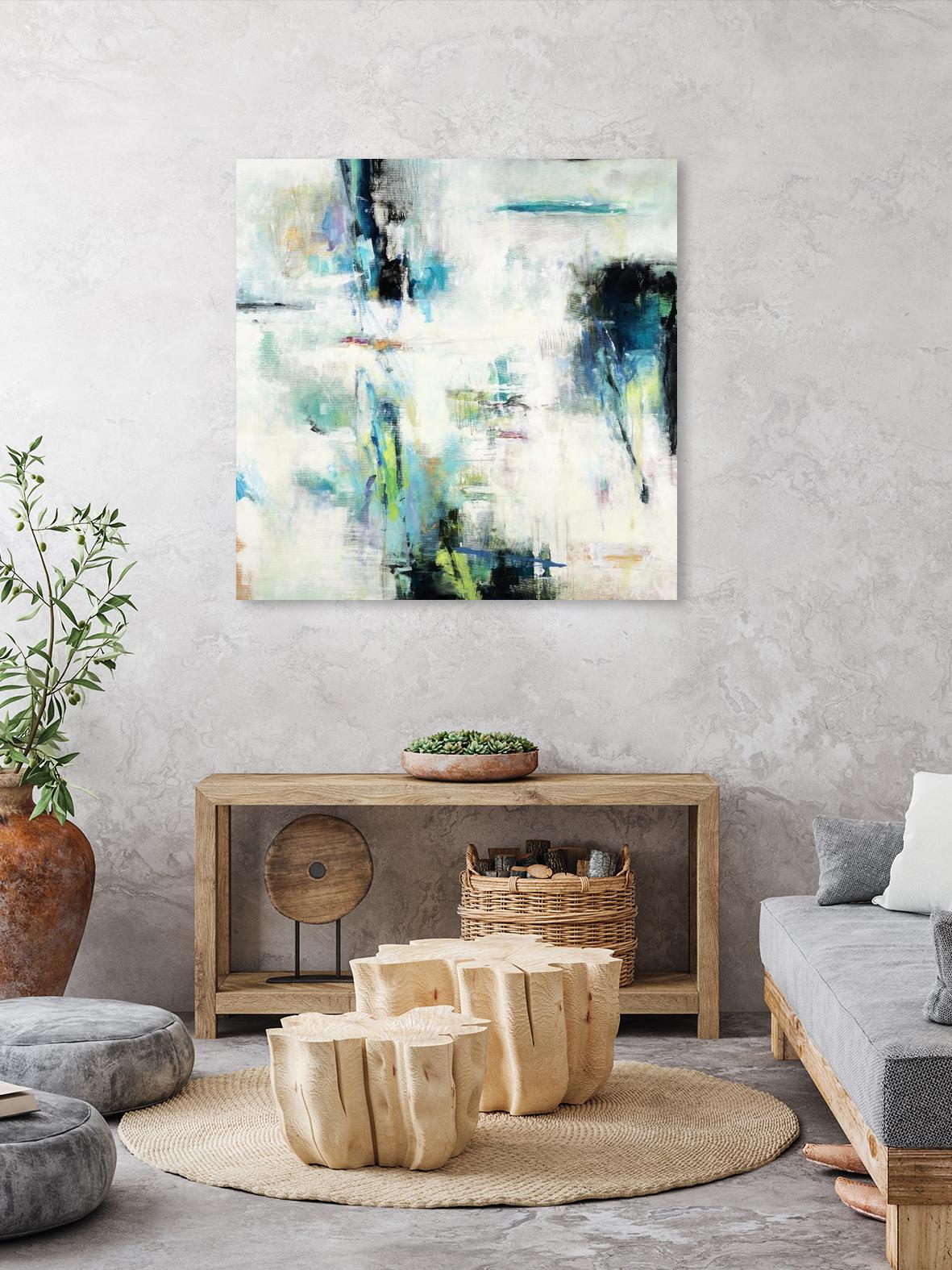 Spring Blu by Randy Hibberd on GIANT ART - grey abstract