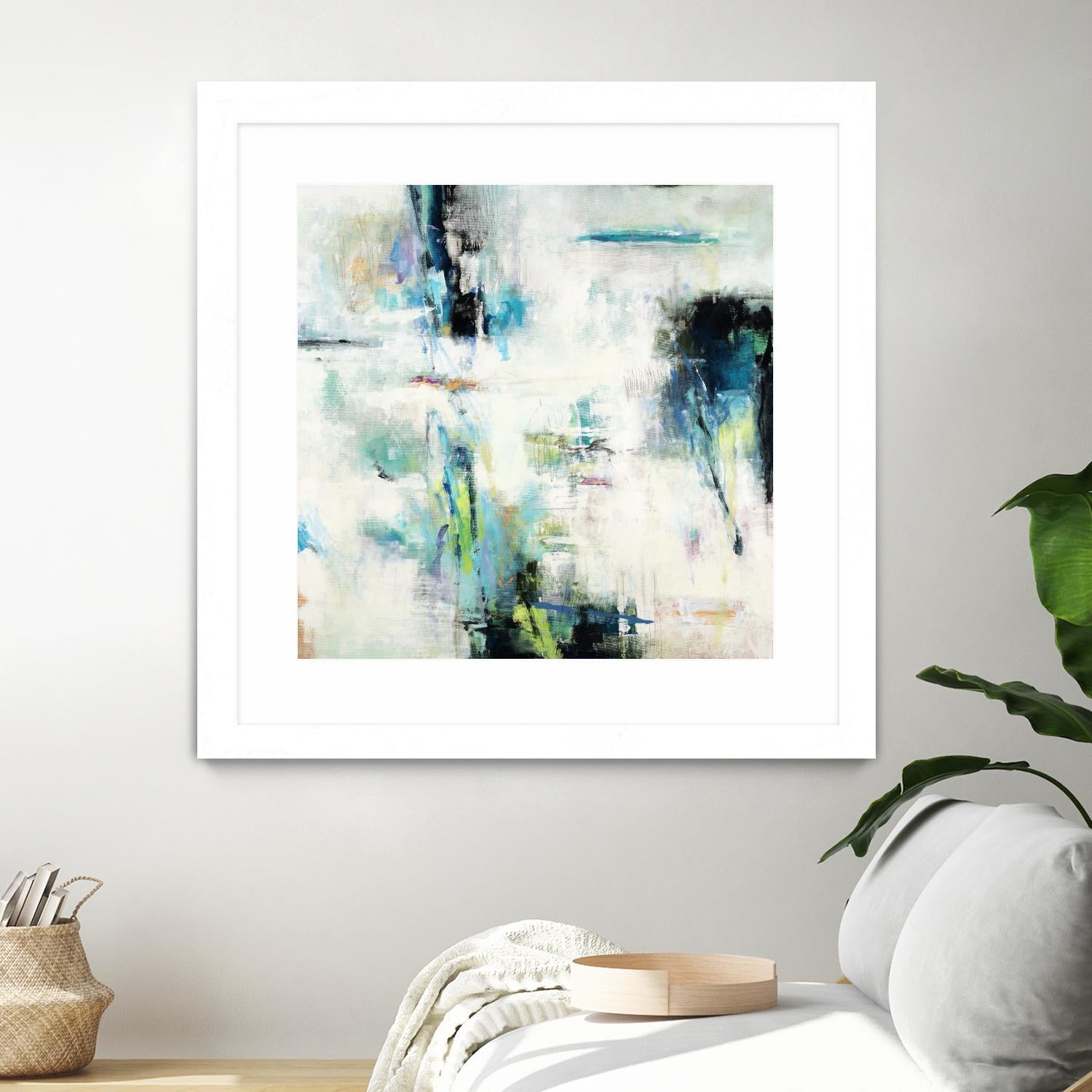 Spring Blu by Randy Hibberd on GIANT ART - grey abstract