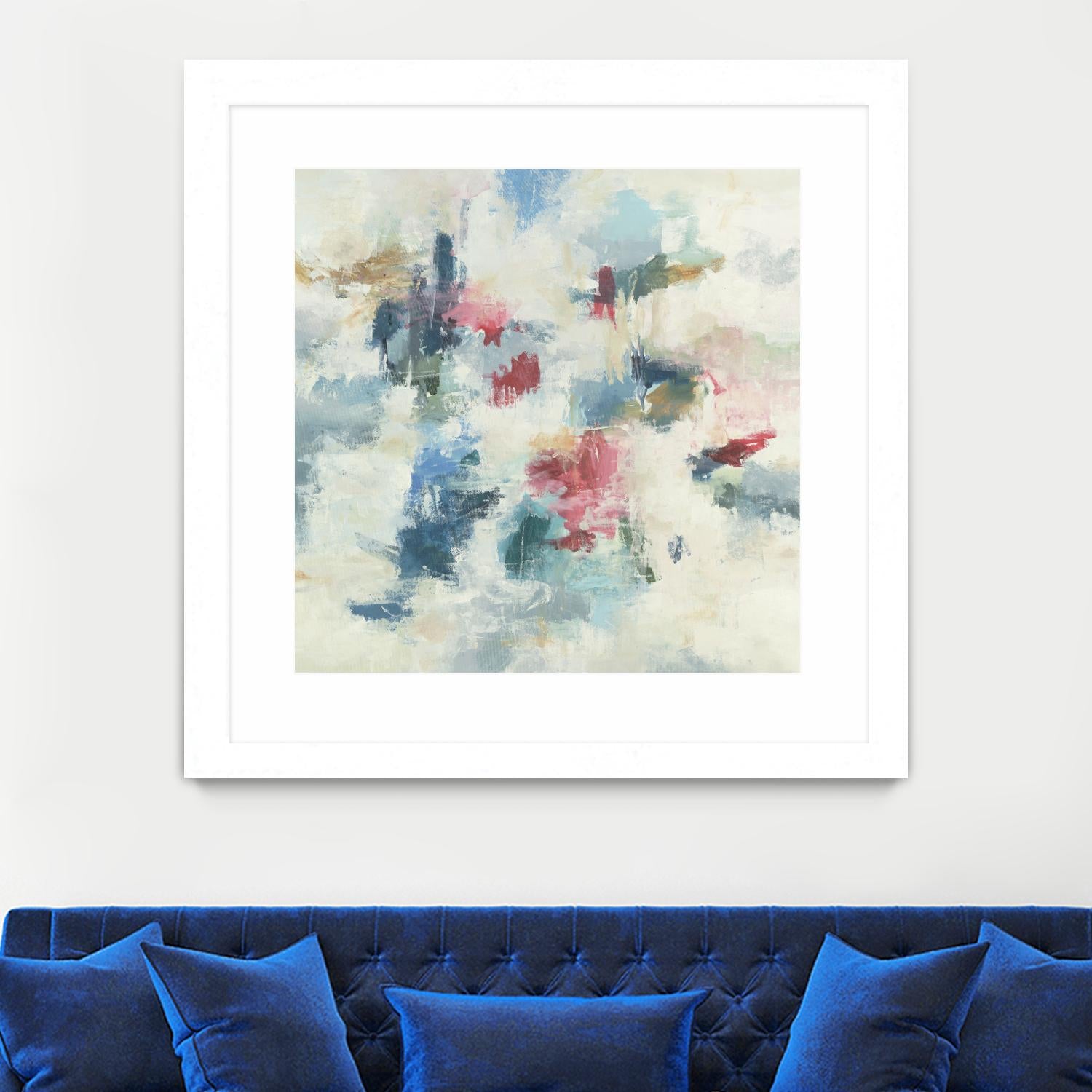 New Beginnings by Randy Hibberd on GIANT ART - blues abstract