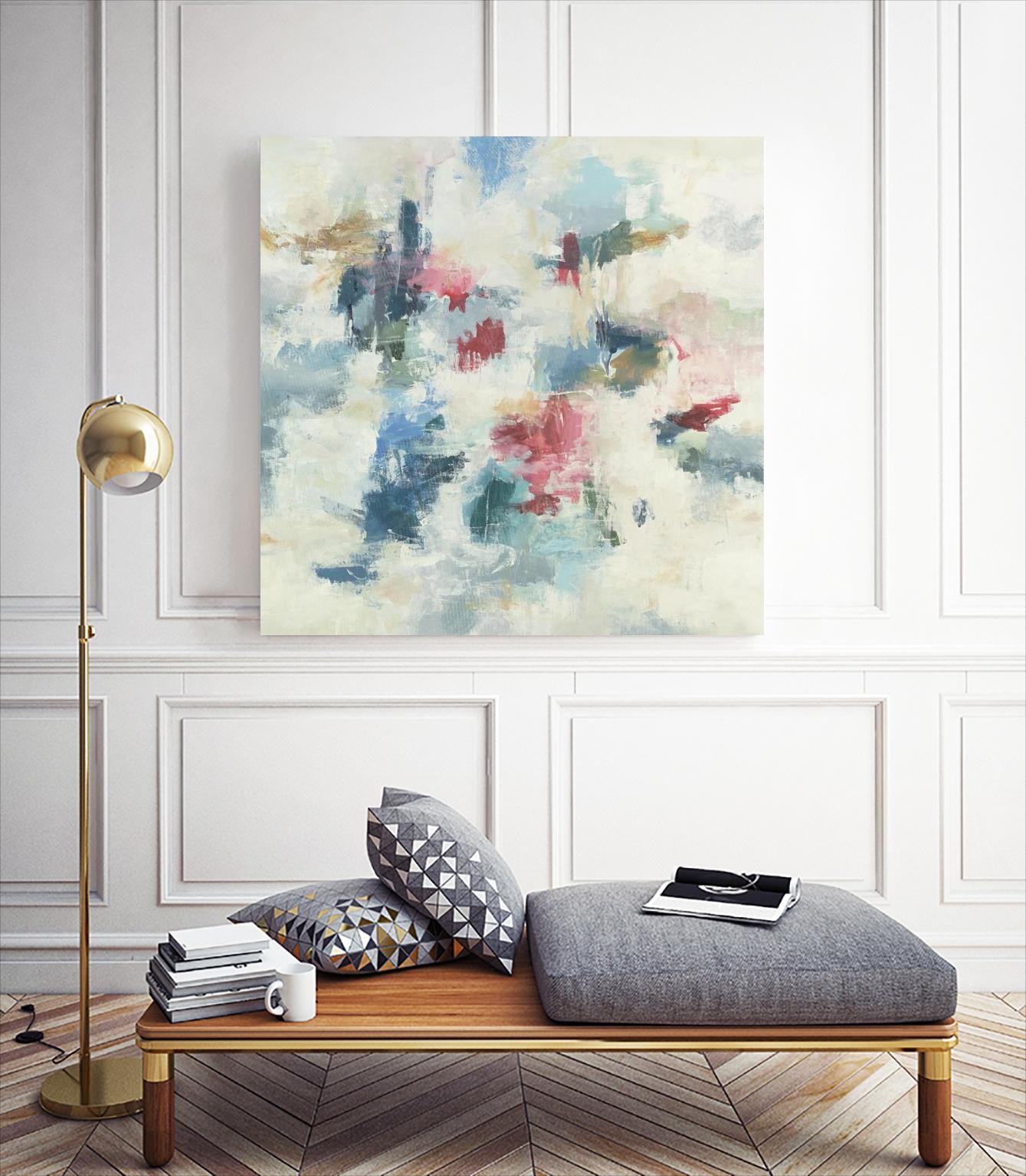 New Beginnings by Randy Hibberd on GIANT ART - blues abstract