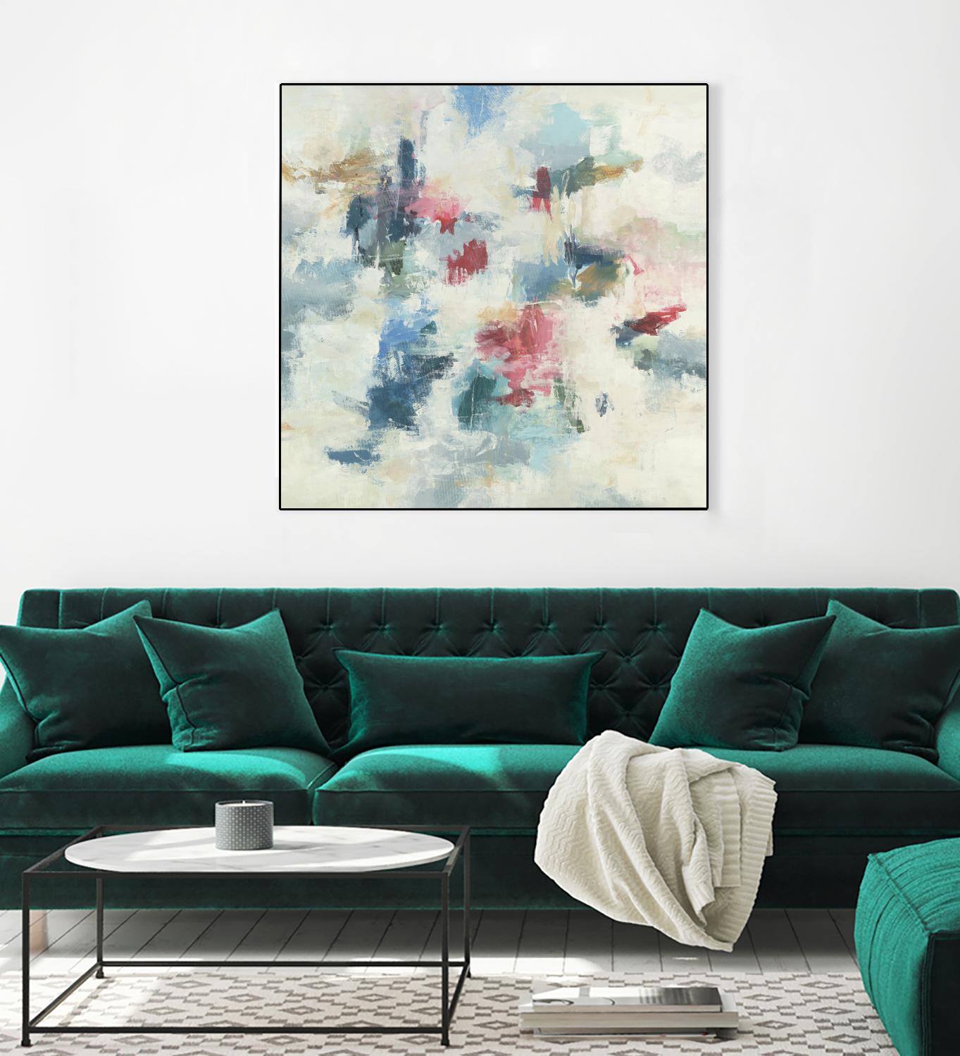 New Beginnings by Randy Hibberd on GIANT ART - blues abstract