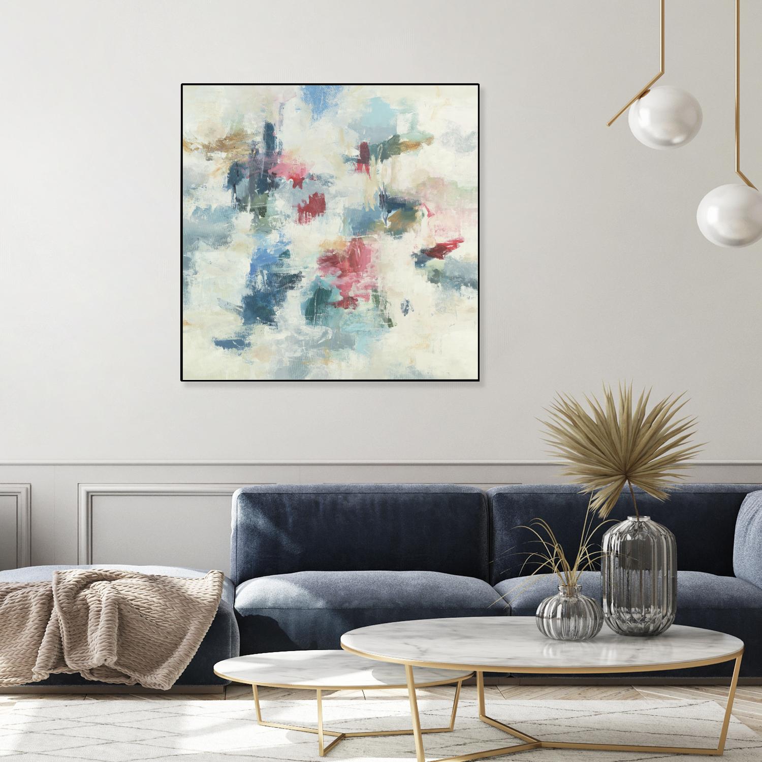 New Beginnings by Randy Hibberd on GIANT ART - blues abstract