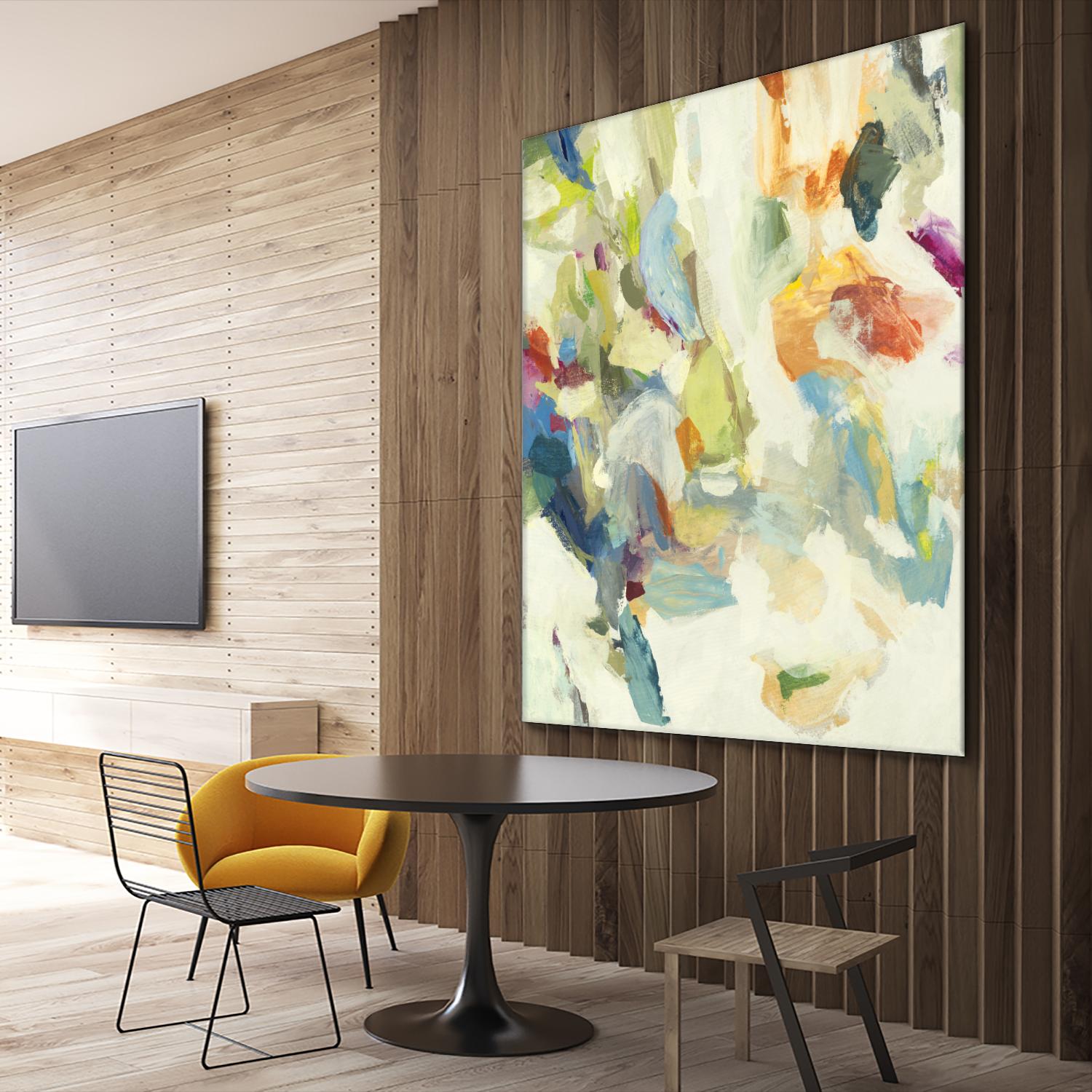 Organic Building Blocks by Randy Hibberd on GIANT ART - greens abstract, organic shapes