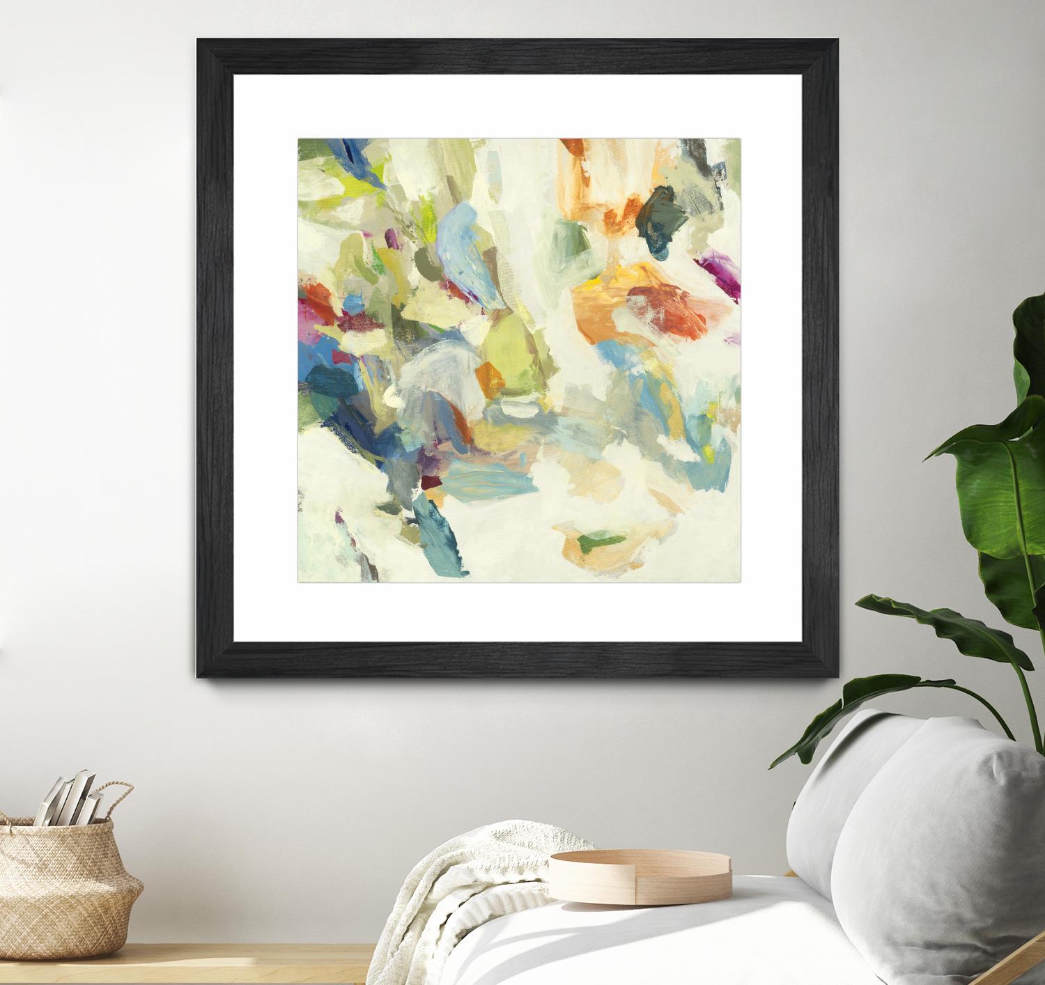 Organic Building Blocks by Randy Hibberd on GIANT ART - greens abstract, organic shapes