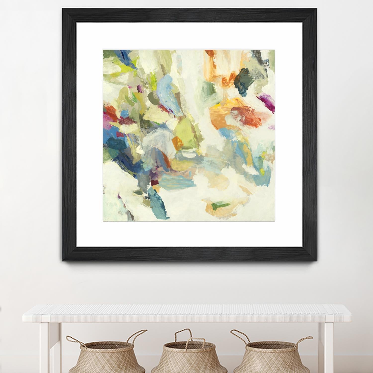 Organic Building Blocks by Randy Hibberd on GIANT ART - greens abstract, organic shapes