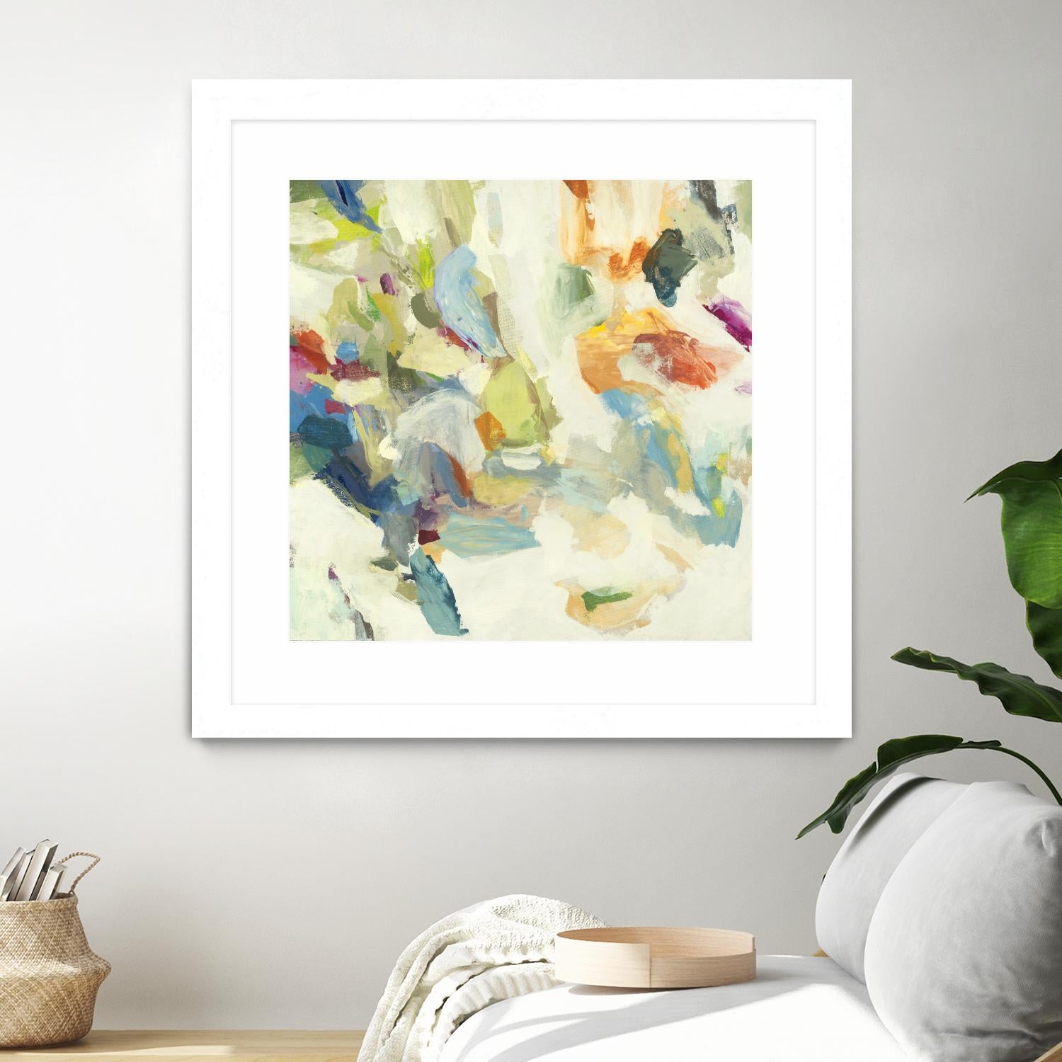 Organic Building Blocks by Randy Hibberd on GIANT ART - greens abstract, organic shapes