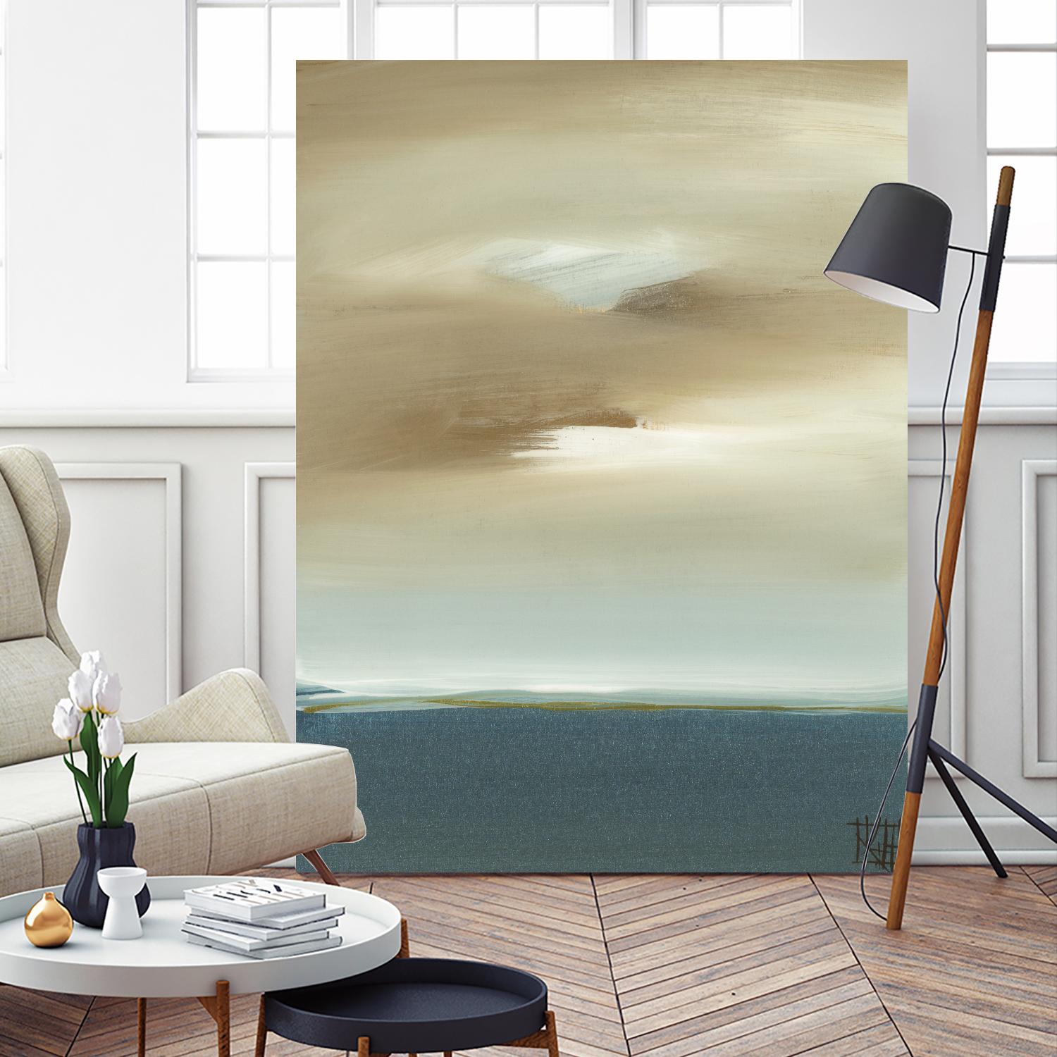 January I by Kelsey Hochstatter on GIANT ART - beige abstract