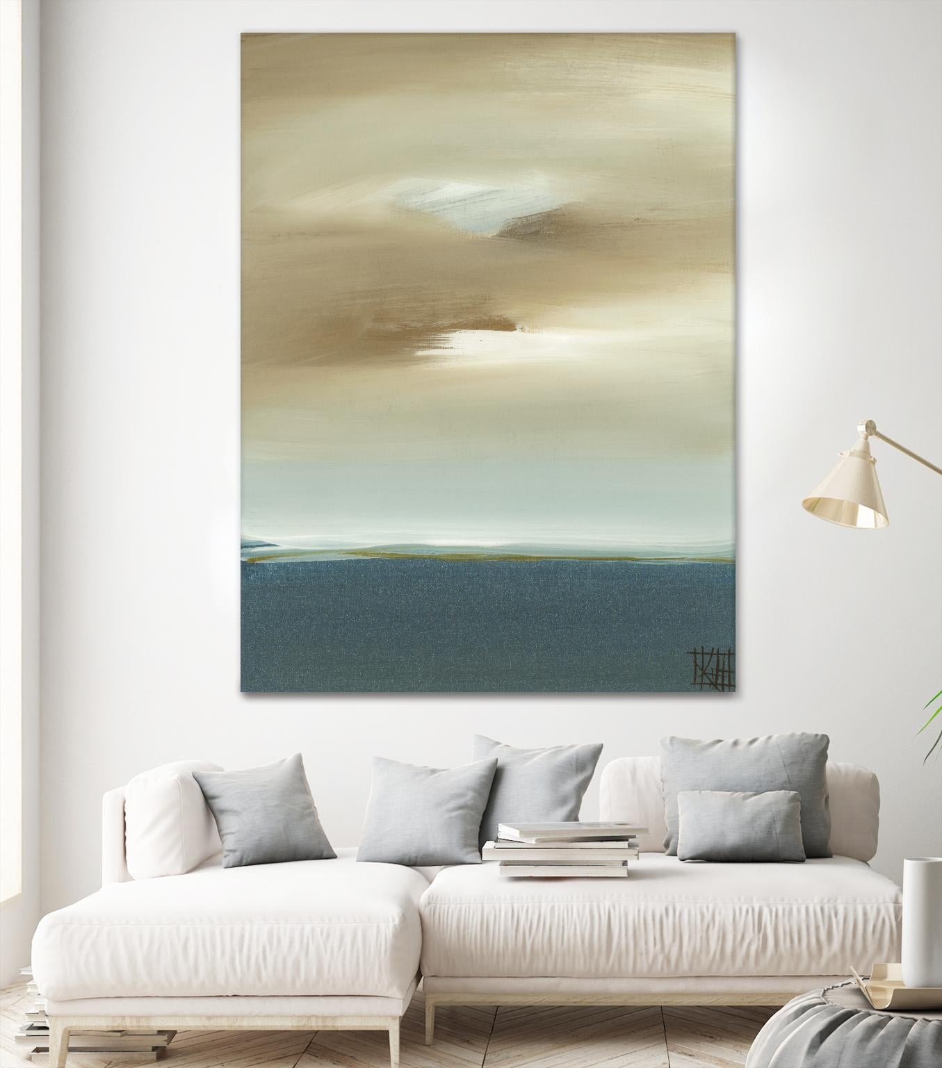 January I by Kelsey Hochstatter on GIANT ART - beige abstract