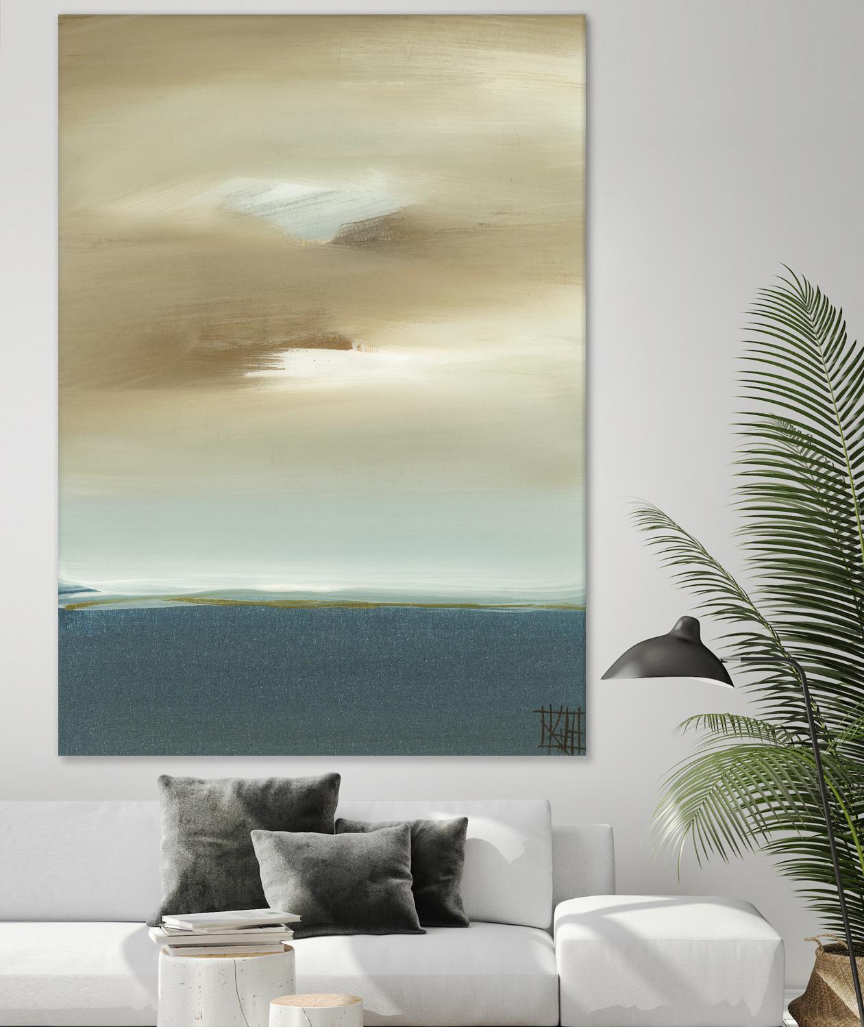 January I by Kelsey Hochstatter on GIANT ART - beige abstract