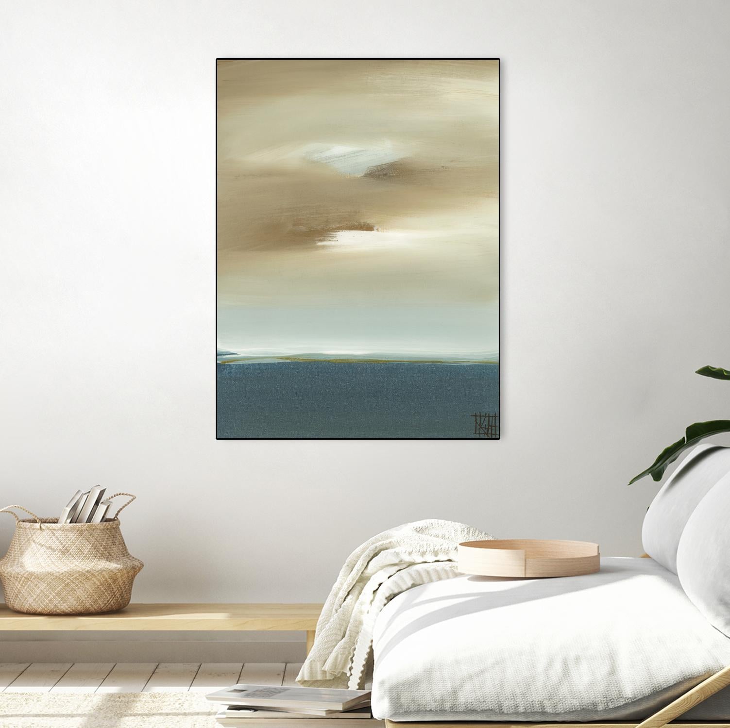 January I by Kelsey Hochstatter on GIANT ART - beige abstract