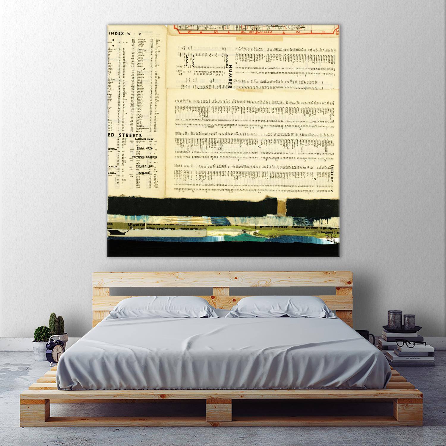 Ephemera Scape III by Kelsey Hochstatter on GIANT ART - black contemporary