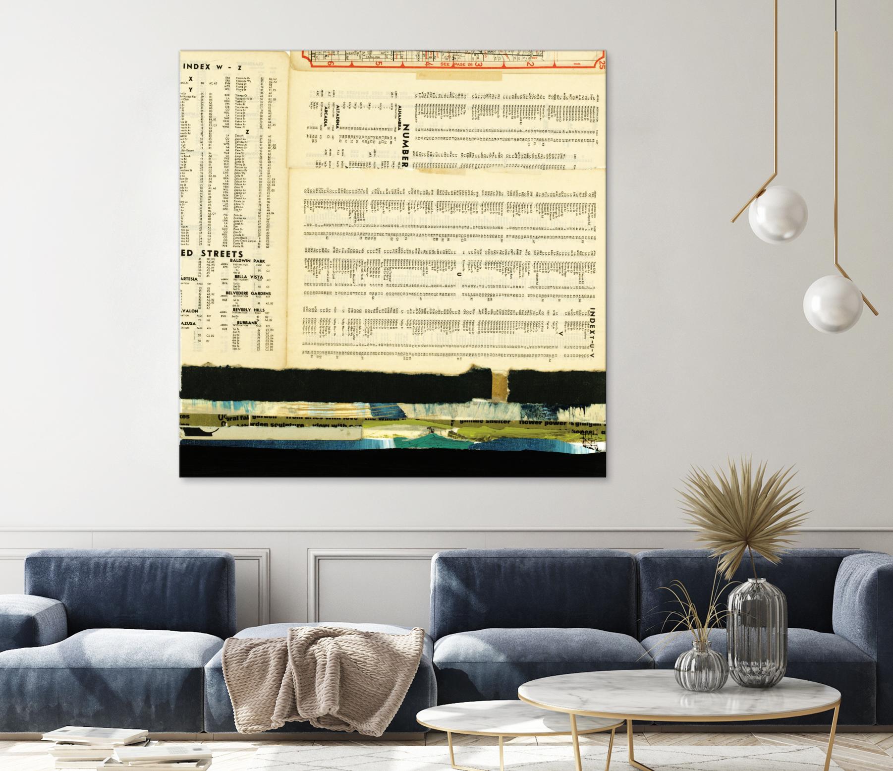 Ephemera Scape III by Kelsey Hochstatter on GIANT ART - black contemporary