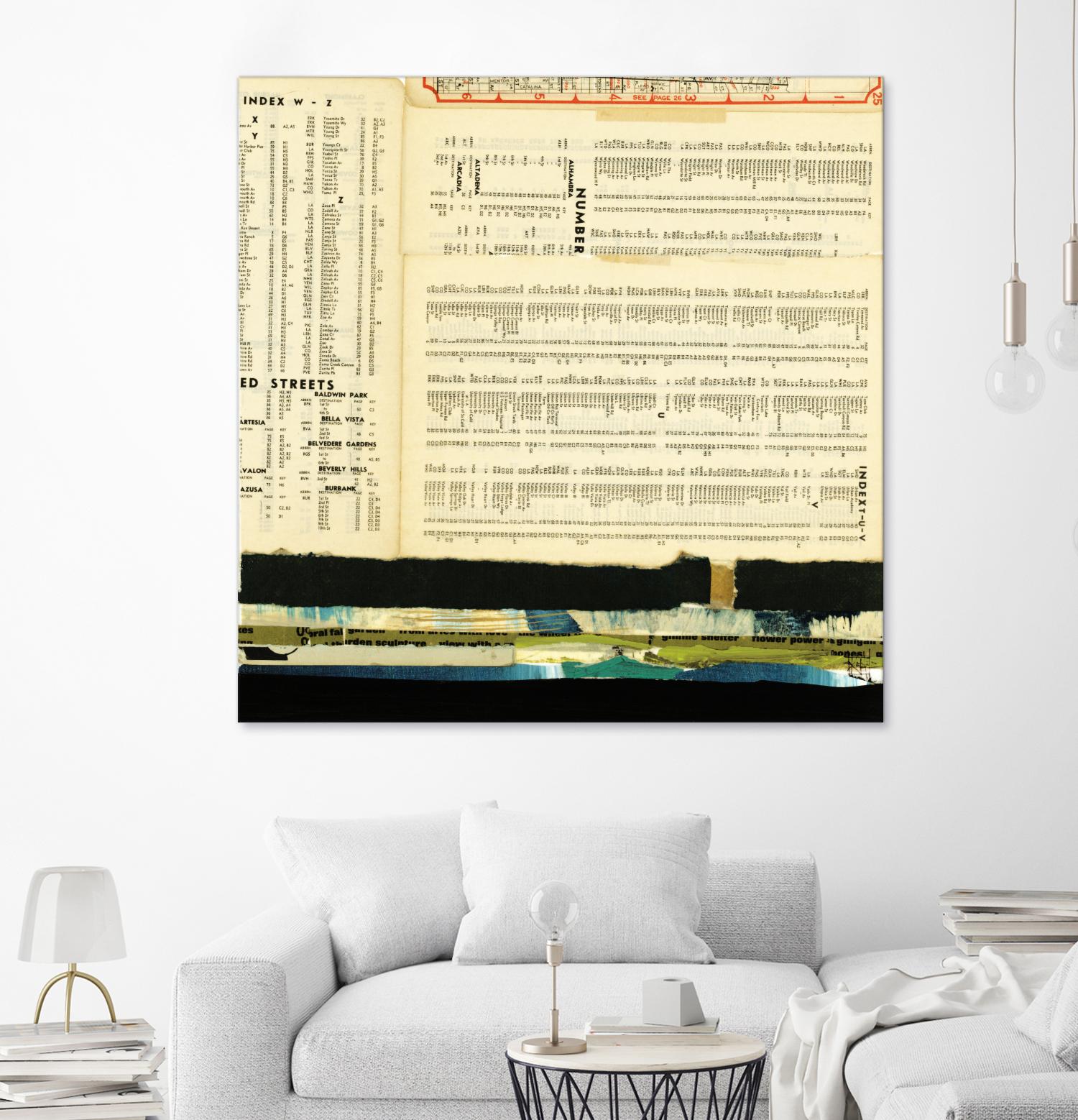 Ephemera Scape III by Kelsey Hochstatter on GIANT ART - black contemporary