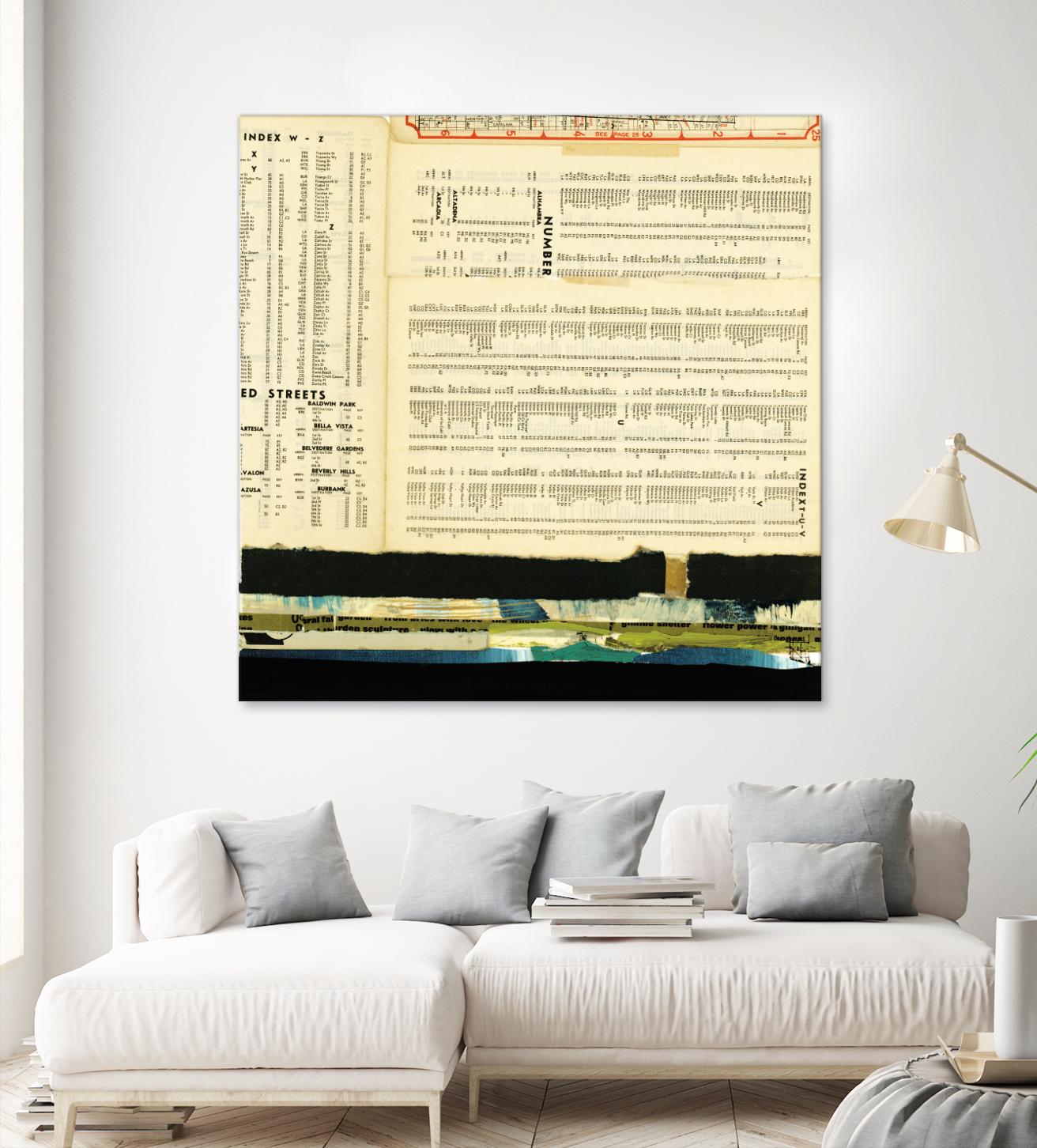 Ephemera Scape III by Kelsey Hochstatter on GIANT ART - black contemporary