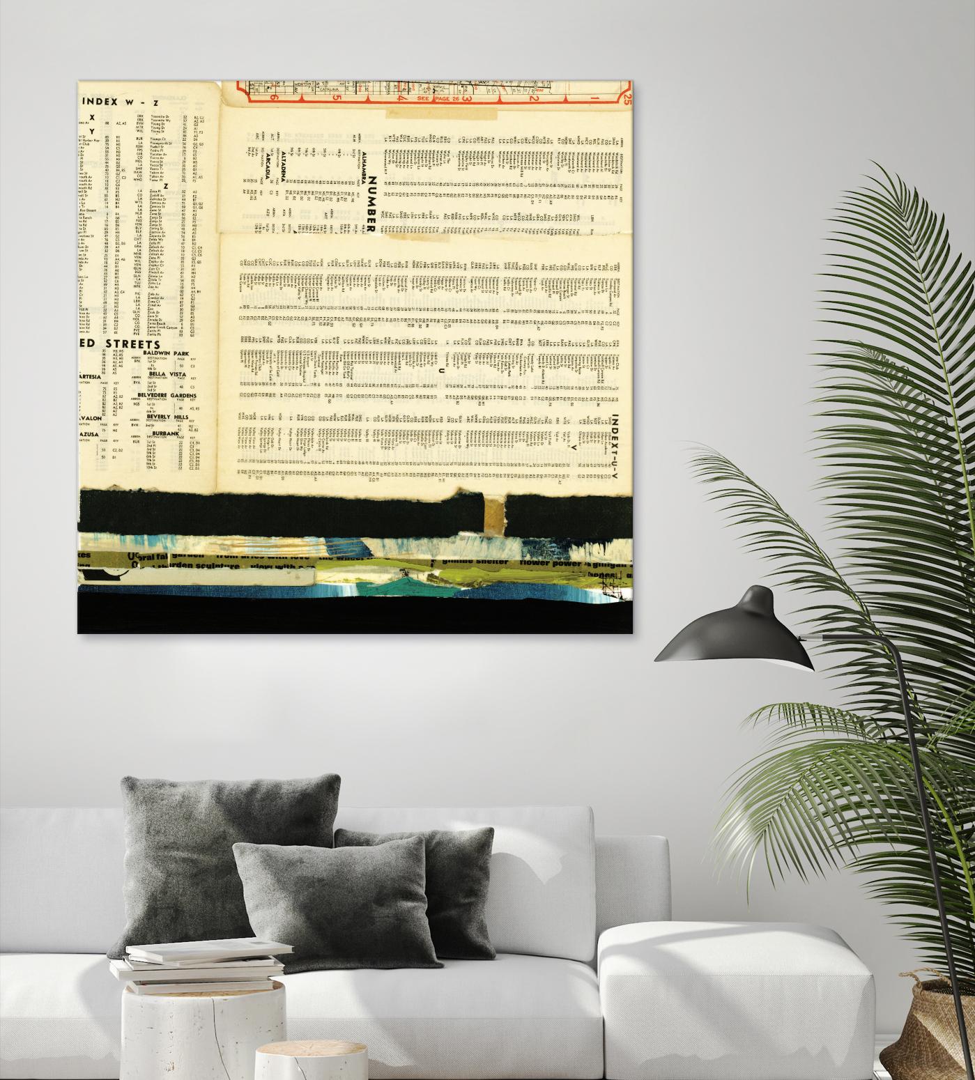 Ephemera Scape III by Kelsey Hochstatter on GIANT ART - black contemporary