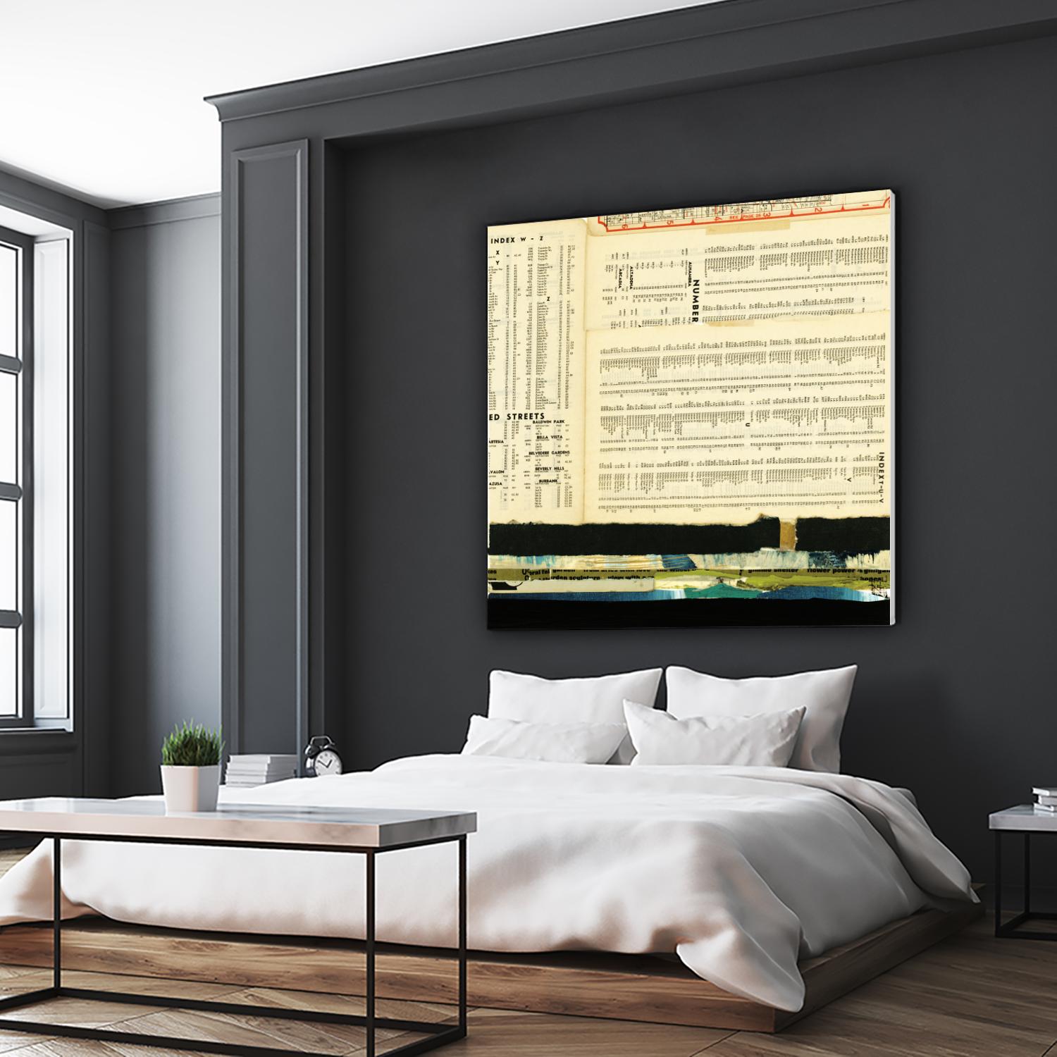 Ephemera Scape III by Kelsey Hochstatter on GIANT ART - black contemporary