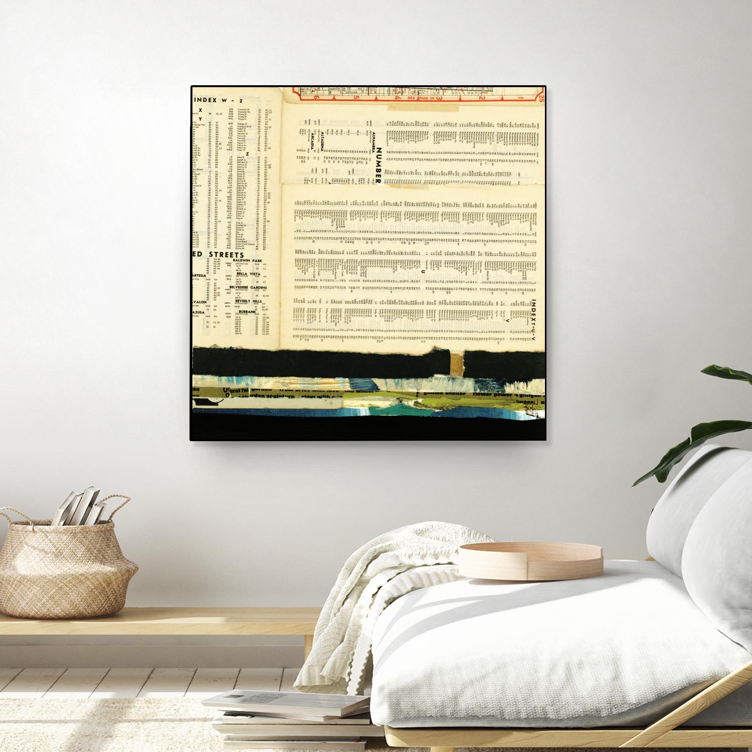 Ephemera Scape III by Kelsey Hochstatter on GIANT ART - black contemporary