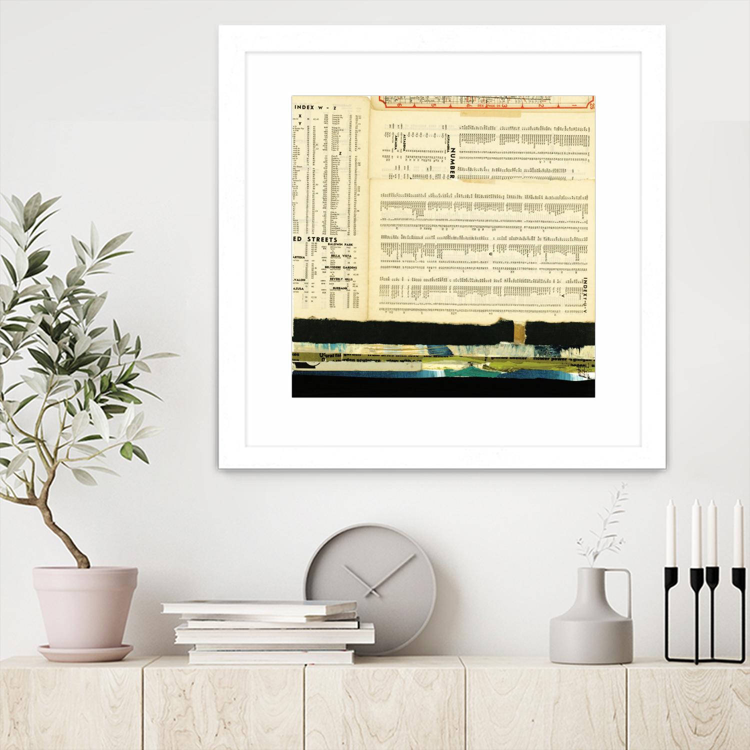 Ephemera Scape III by Kelsey Hochstatter on GIANT ART - black contemporary