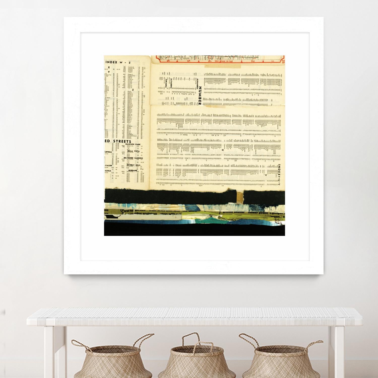 Ephemera Scape III by Kelsey Hochstatter on GIANT ART - black contemporary