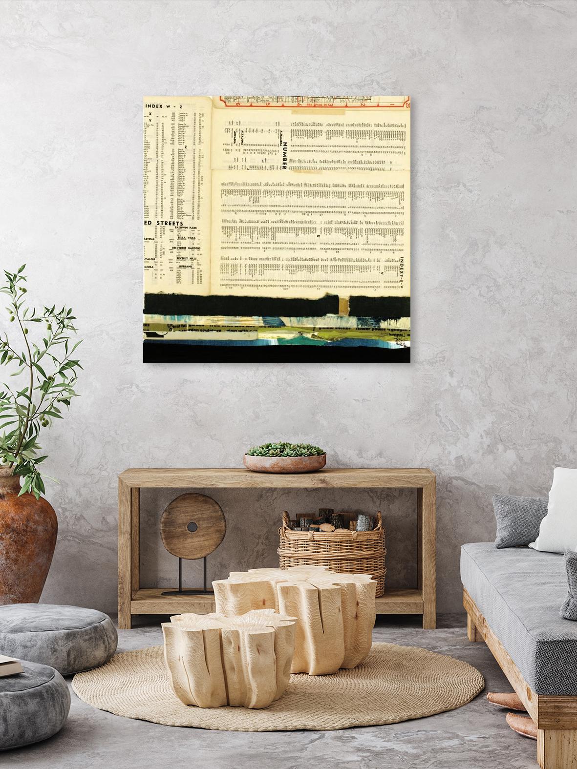 Ephemera Scape III by Kelsey Hochstatter on GIANT ART - black contemporary