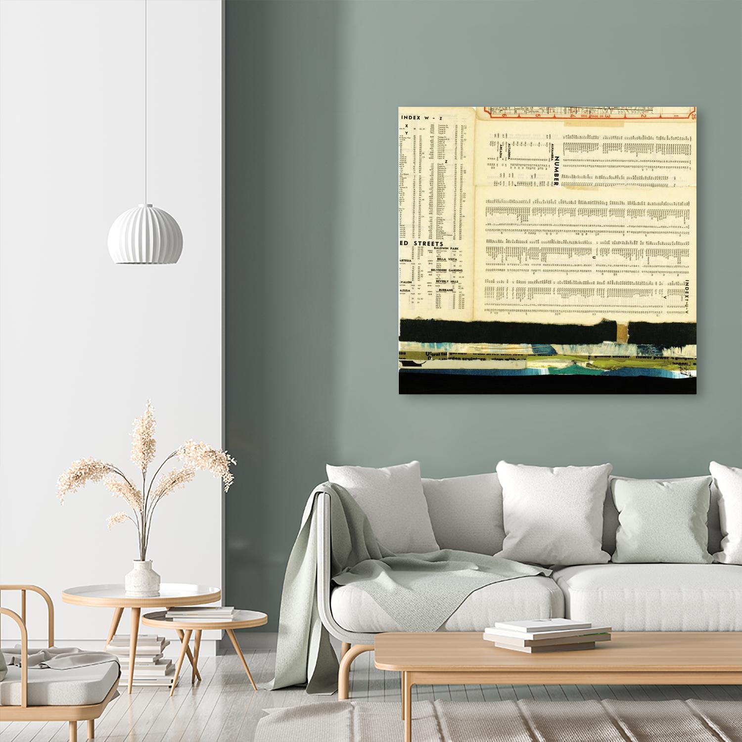 Ephemera Scape III by Kelsey Hochstatter on GIANT ART - black contemporary