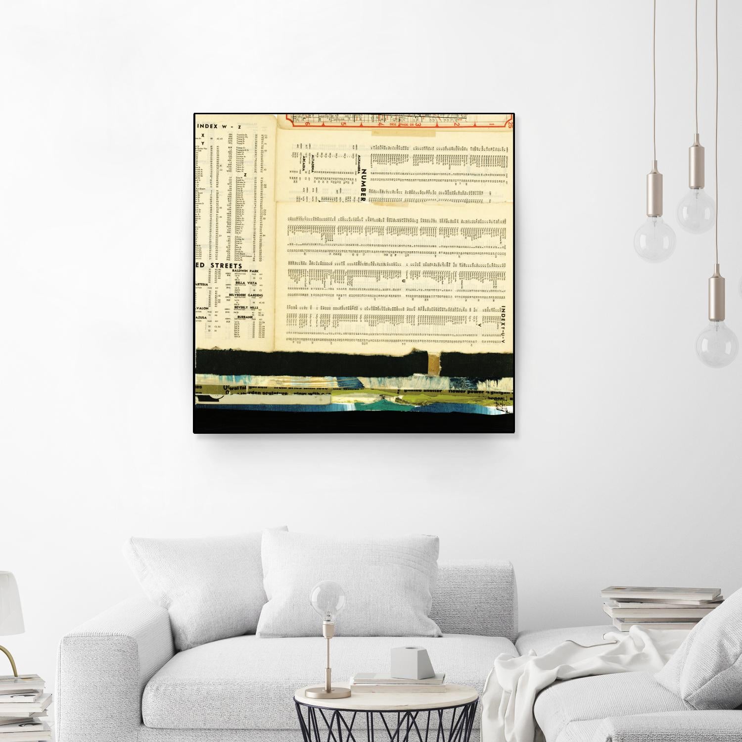 Ephemera Scape III by Kelsey Hochstatter on GIANT ART - black contemporary