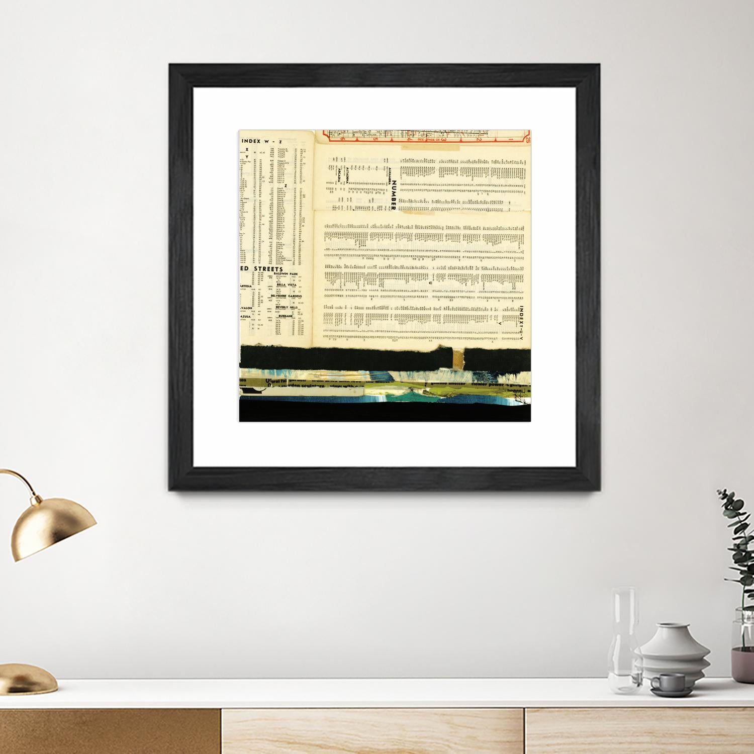 Ephemera Scape III by Kelsey Hochstatter on GIANT ART - black contemporary