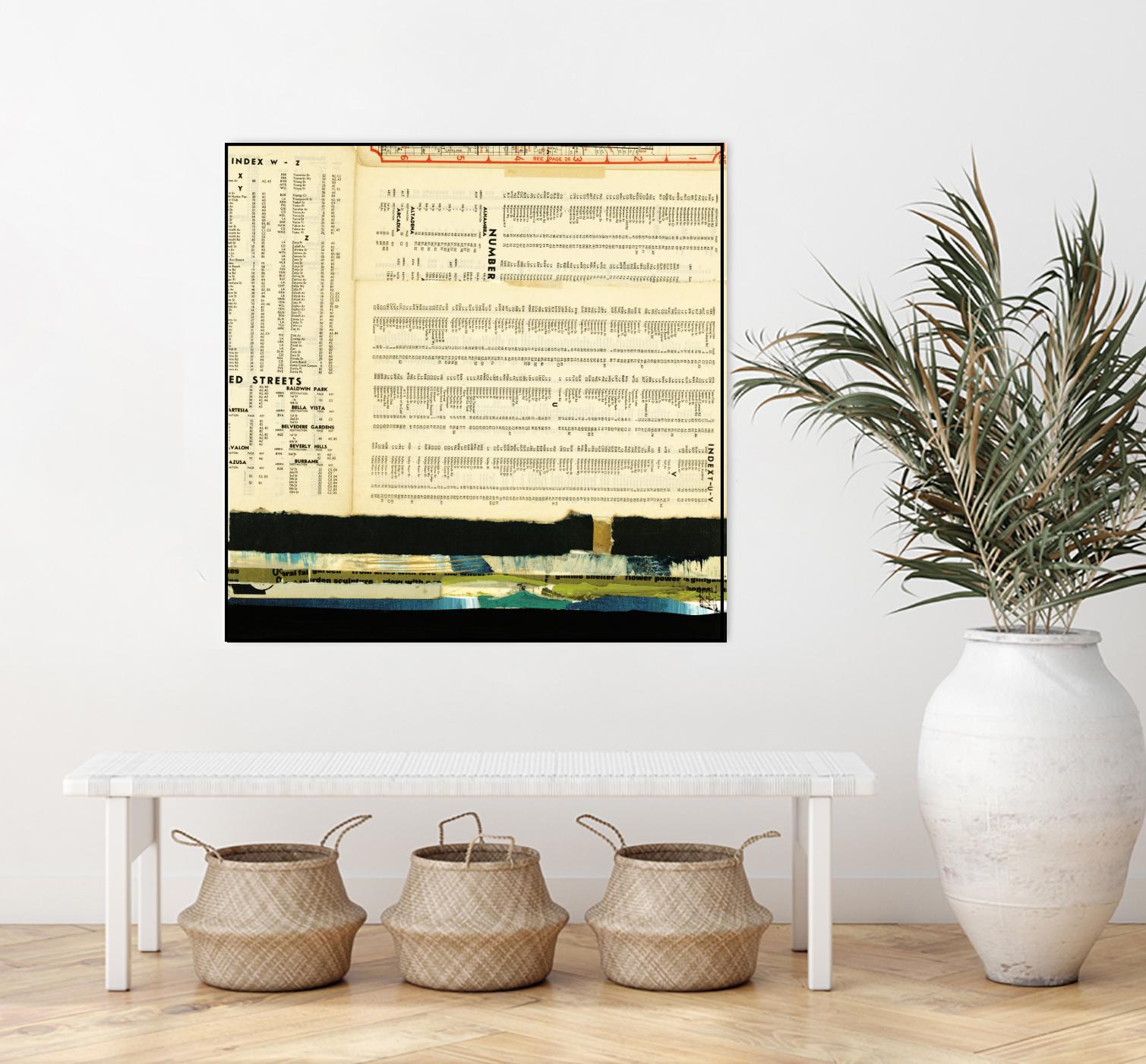 Ephemera Scape III by Kelsey Hochstatter on GIANT ART - black contemporary