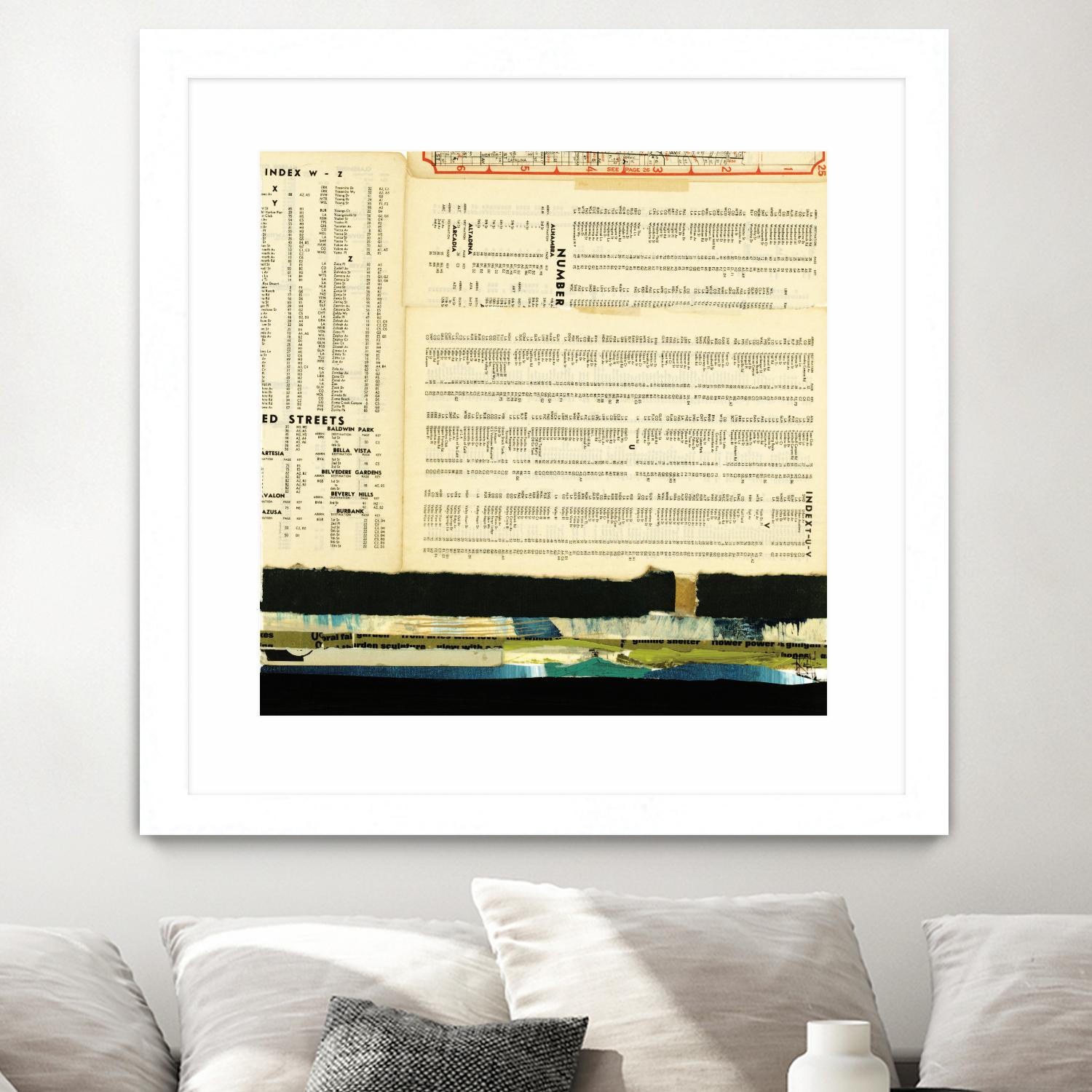 Ephemera Scape III by Kelsey Hochstatter on GIANT ART - black contemporary