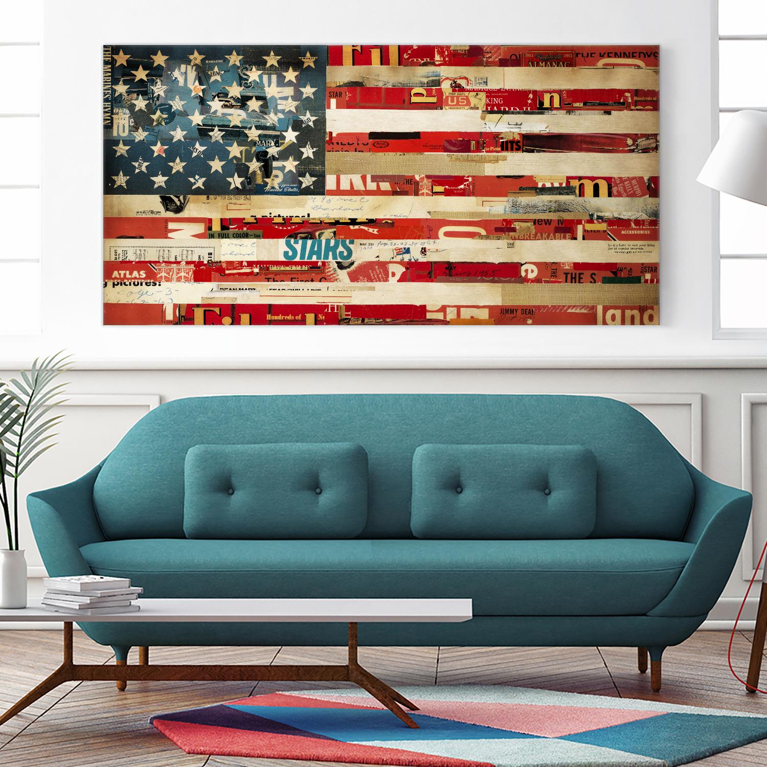 May of '76, Stitch by Stitch by Kelsey Hochstatter on GIANT ART - red contemporary