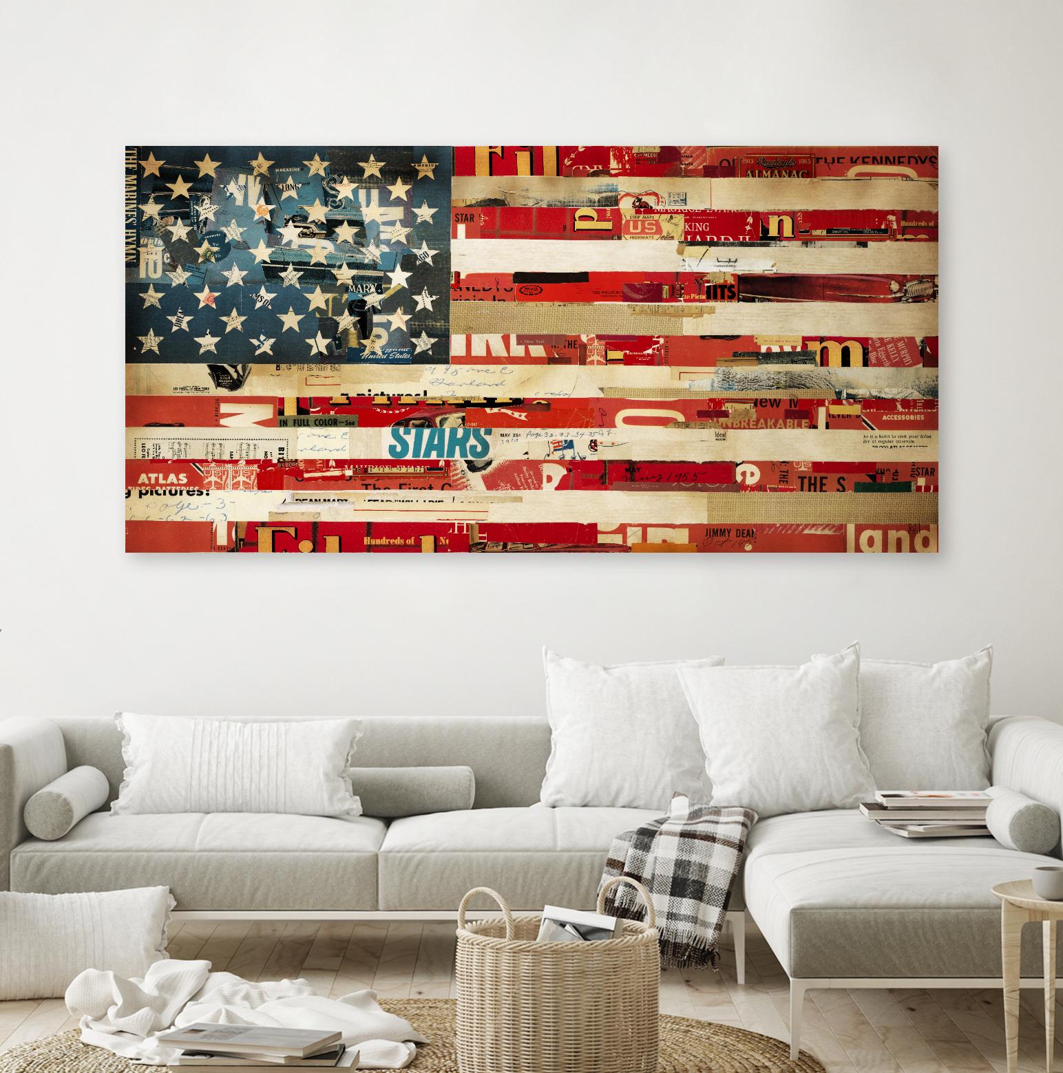 May of '76, Stitch by Stitch by Kelsey Hochstatter on GIANT ART - red contemporary