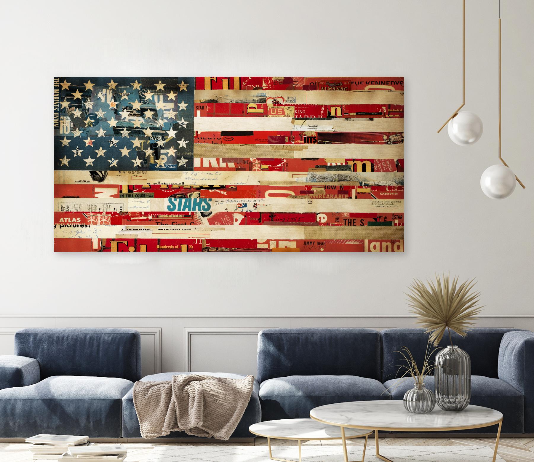 May of '76, Stitch by Stitch by Kelsey Hochstatter on GIANT ART - red contemporary