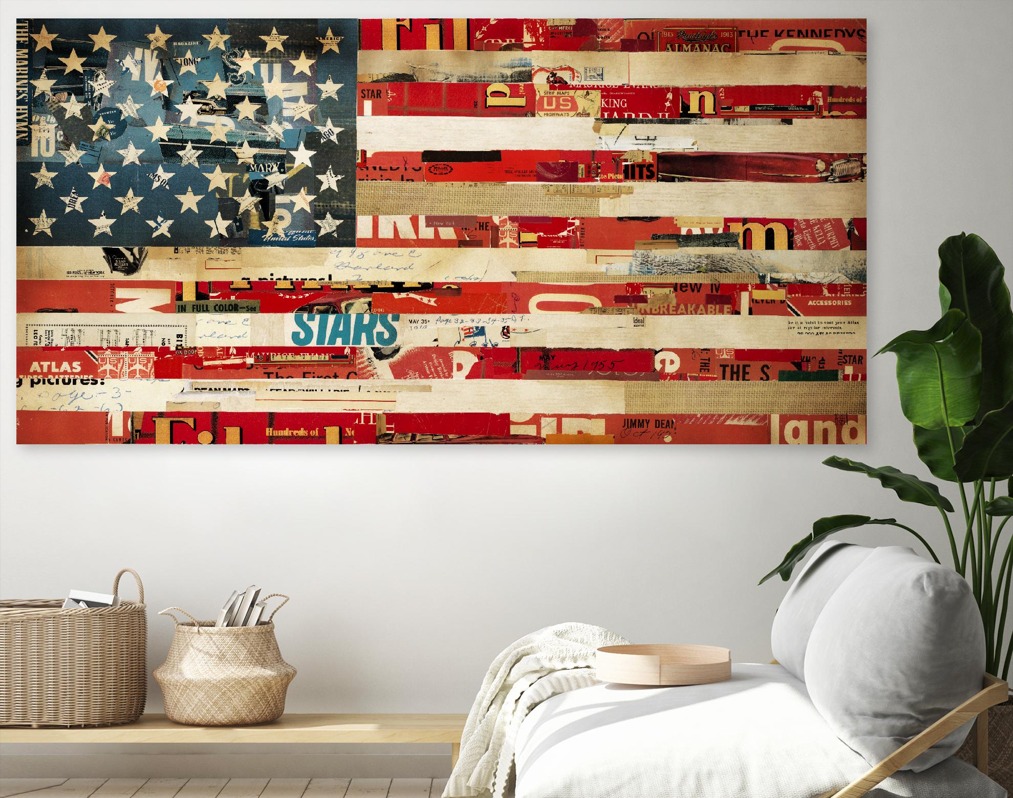 May of '76, Stitch by Stitch by Kelsey Hochstatter on GIANT ART - red contemporary