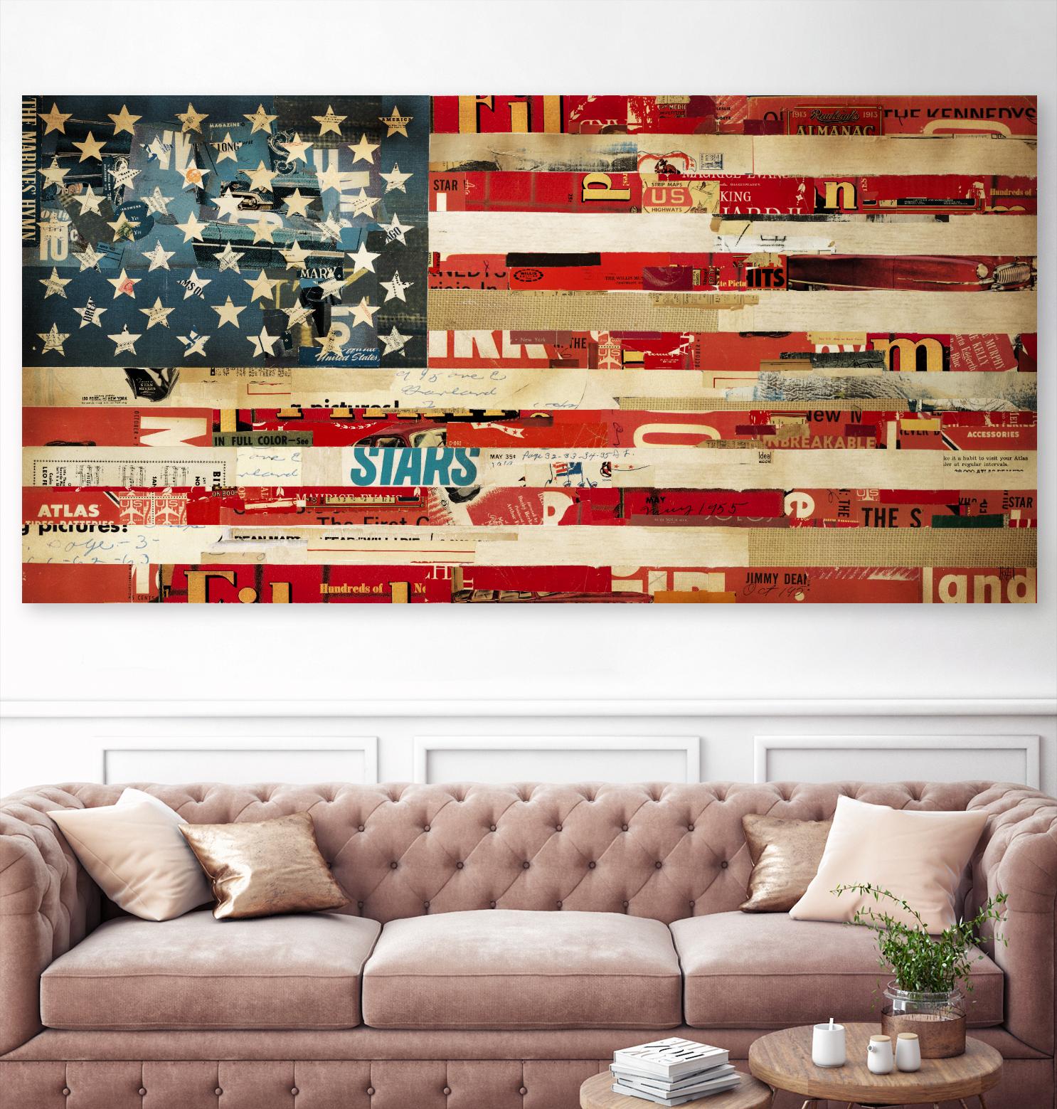 May of '76, Stitch by Stitch by Kelsey Hochstatter on GIANT ART - red contemporary