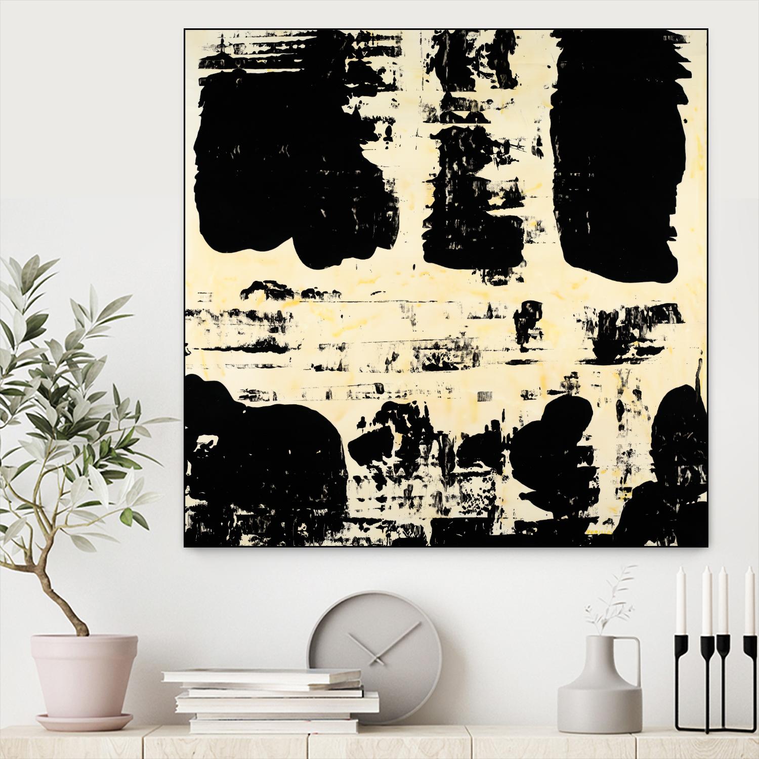Canary Velocity by Jeff Iorillo on GIANT ART - black abstract