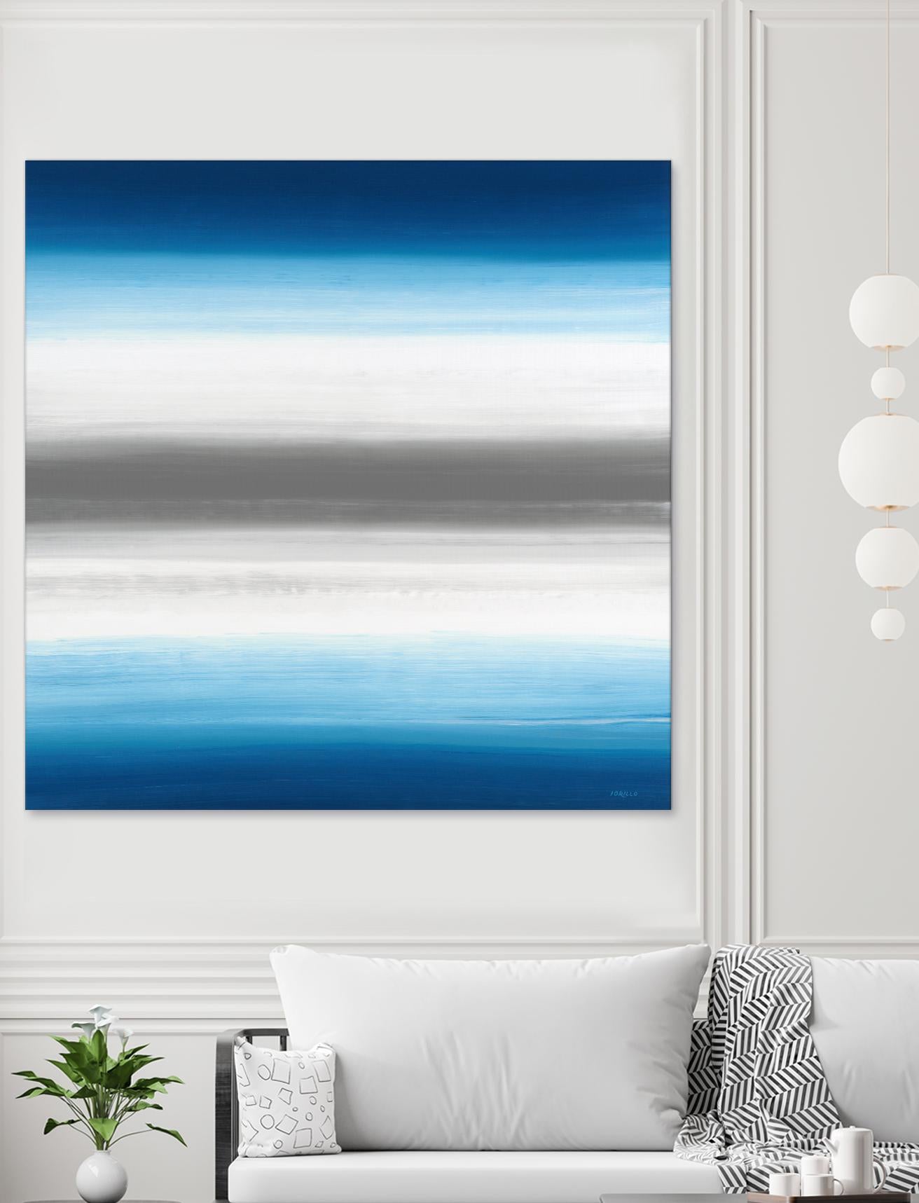 Blue Gradients by Jeff Iorillo on GIANT ART - white abstract