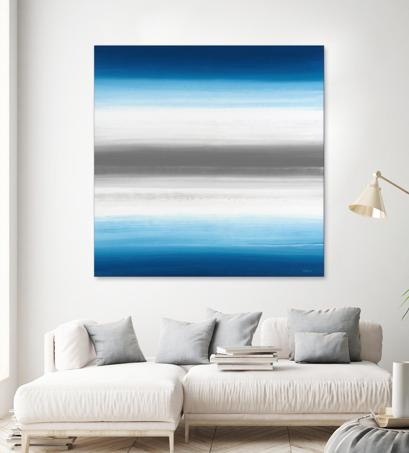 Blue Gradients by Jeff Iorillo on GIANT ART - white abstract