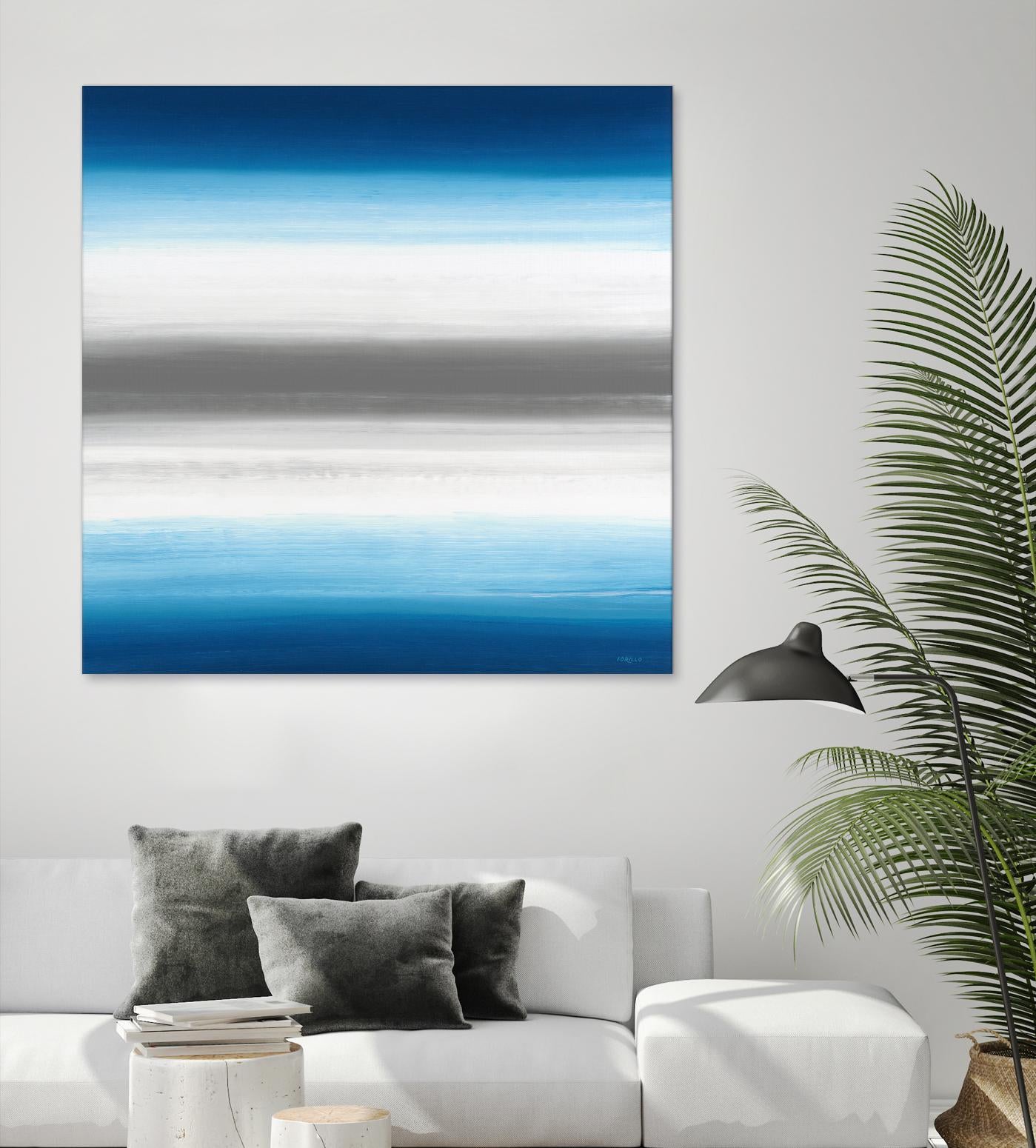 Blue Gradients by Jeff Iorillo on GIANT ART - white abstract