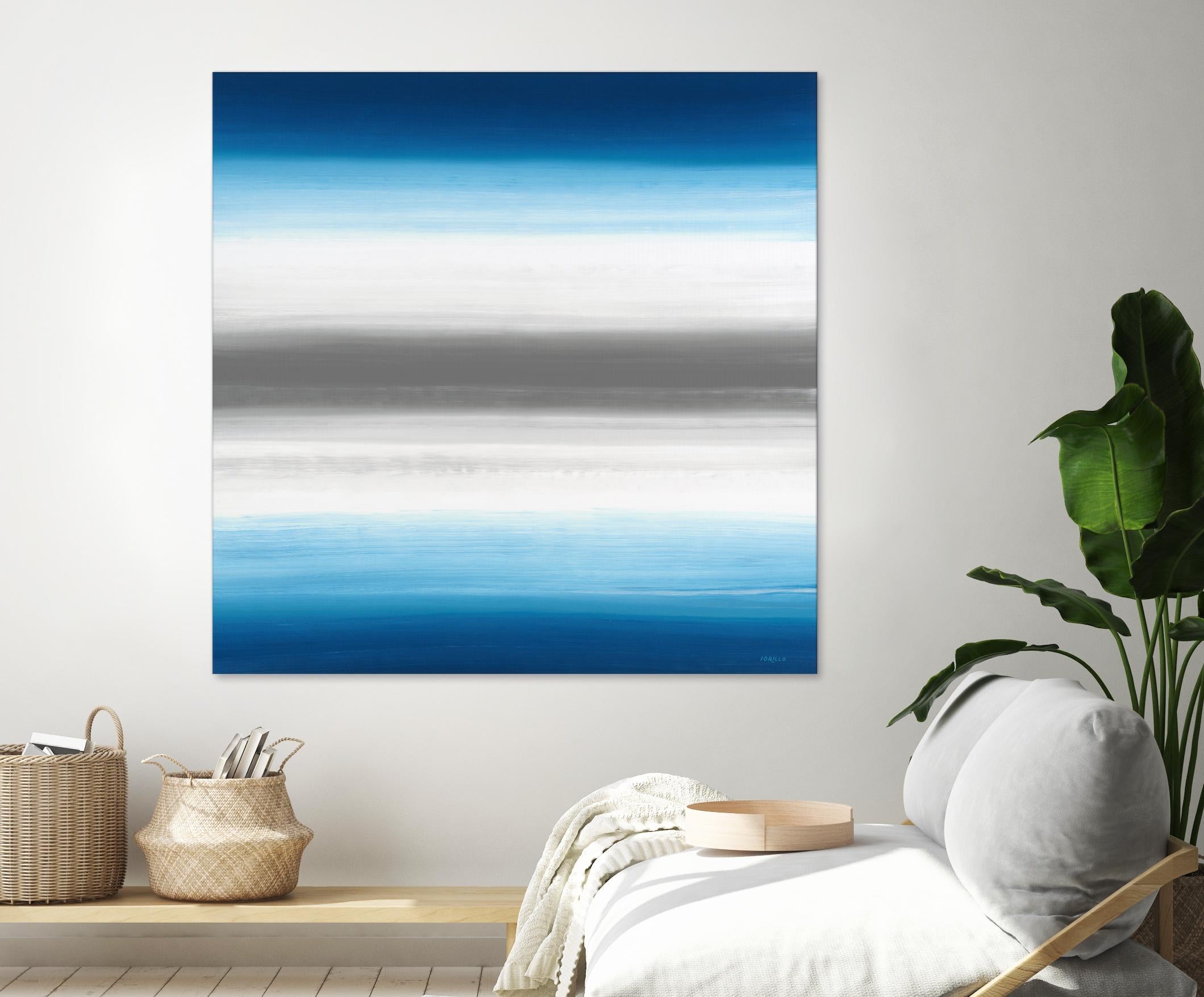 Blue Gradients by Jeff Iorillo on GIANT ART - white abstract