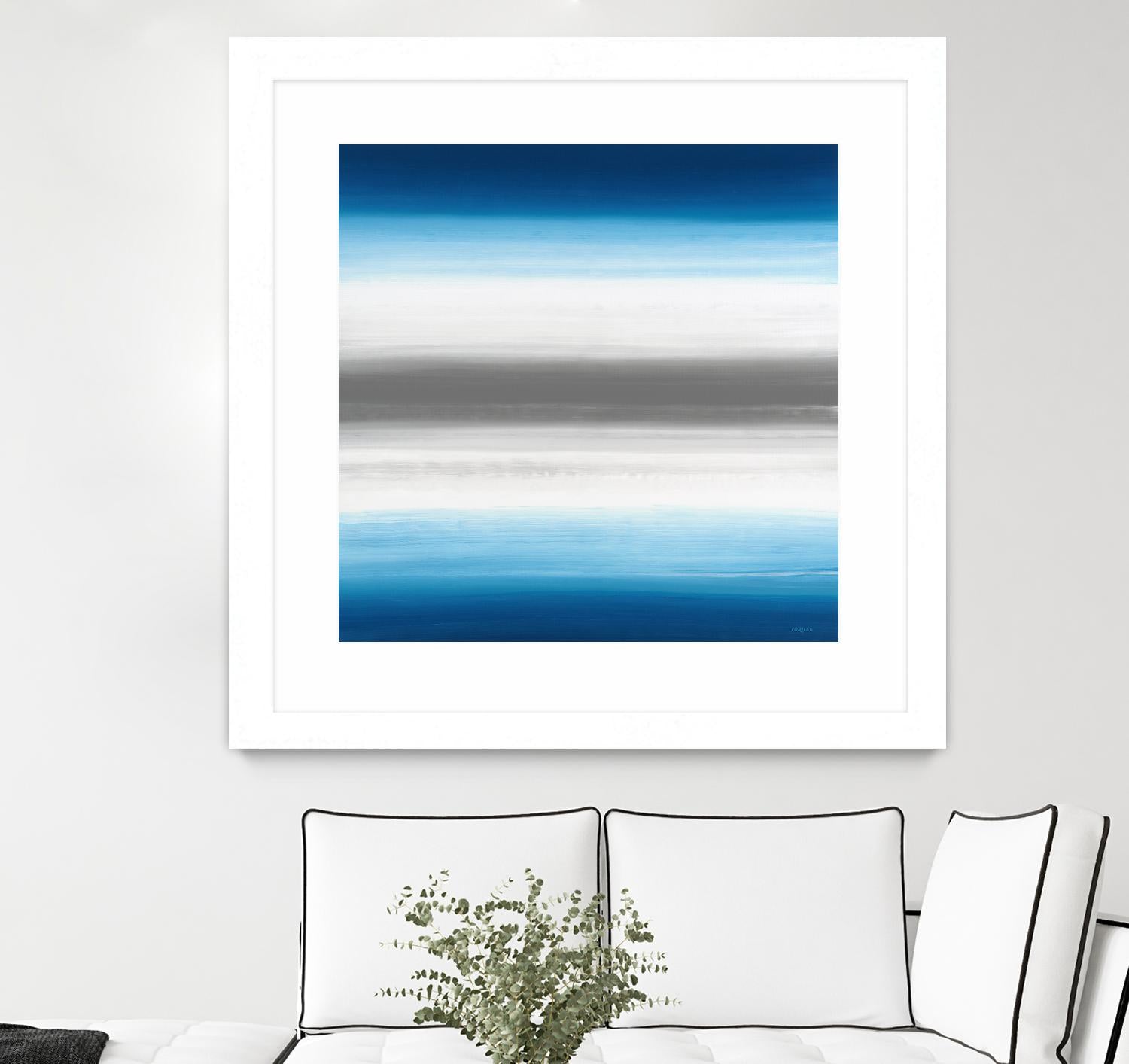 Blue Gradients by Jeff Iorillo on GIANT ART - white abstract