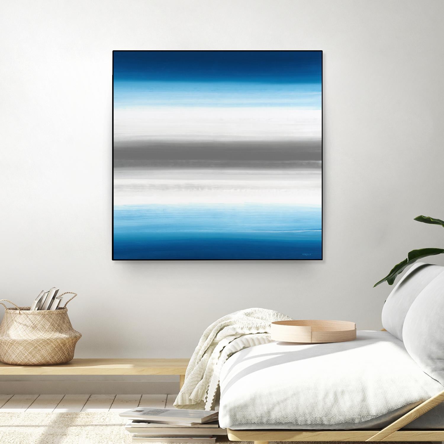 Blue Gradients by Jeff Iorillo on GIANT ART - white abstract