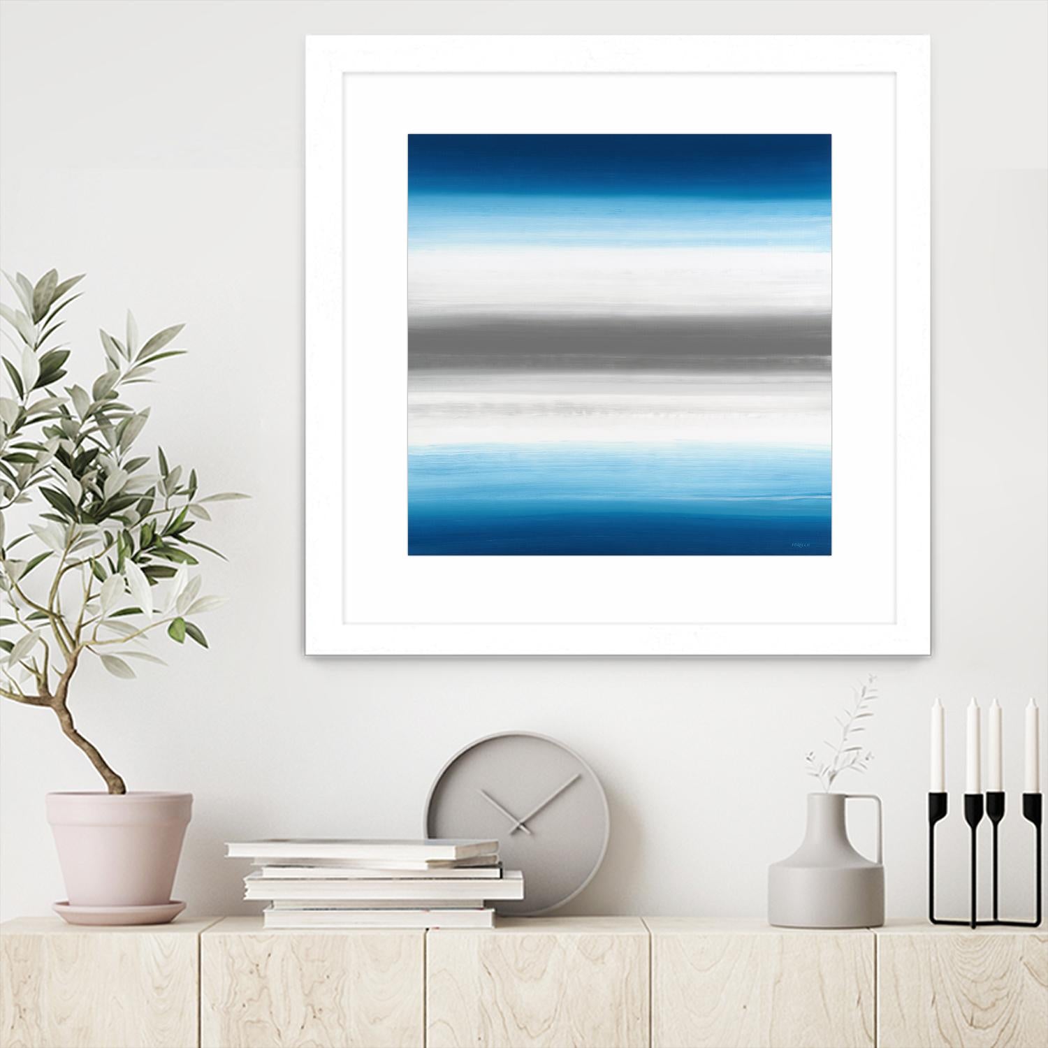 Blue Gradients by Jeff Iorillo on GIANT ART - white abstract