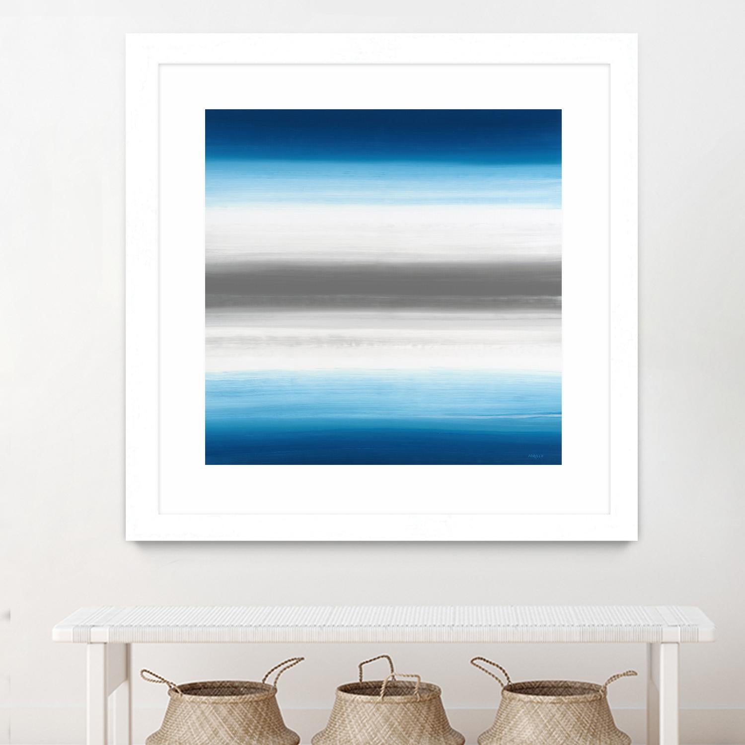 Blue Gradients by Jeff Iorillo on GIANT ART - white abstract
