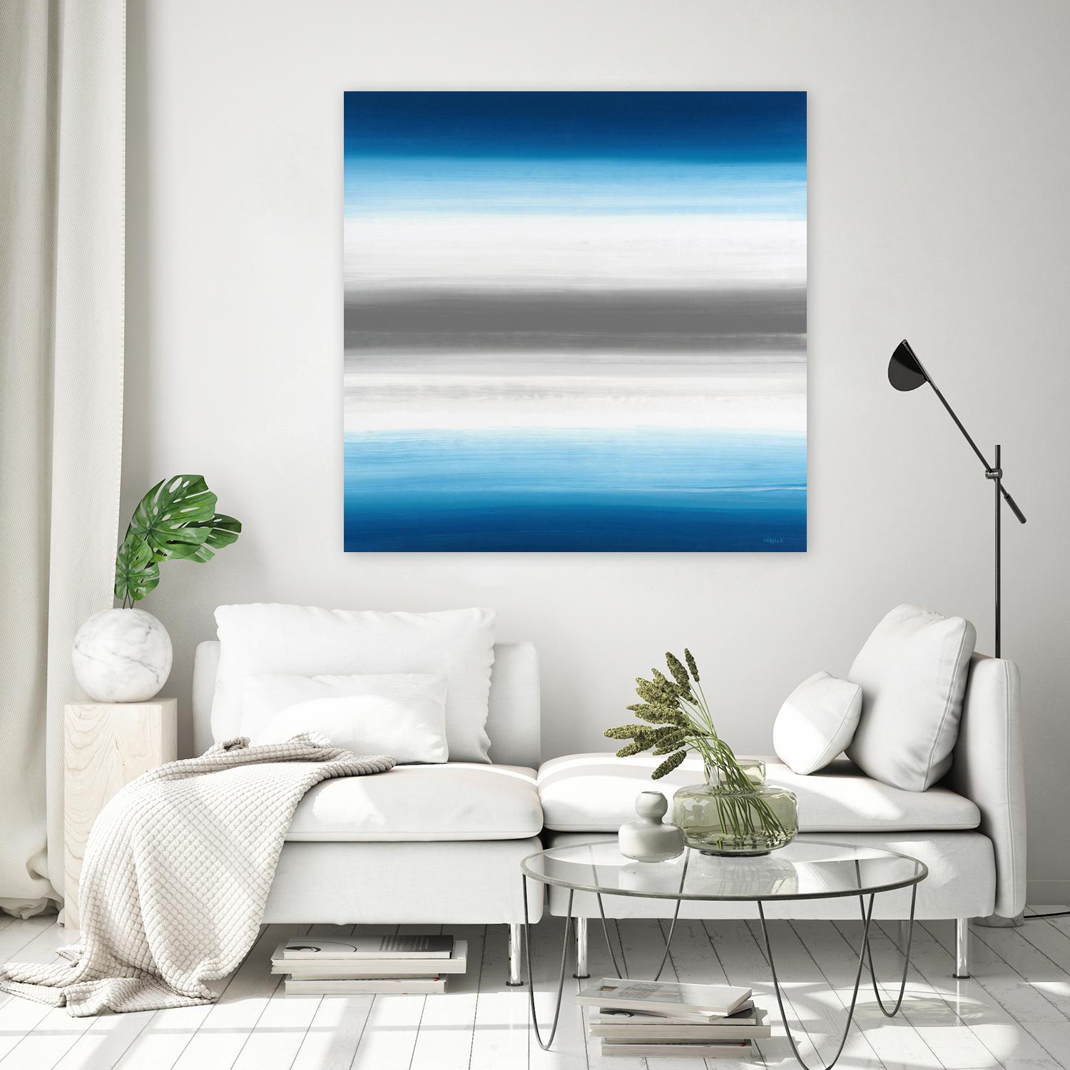 Blue Gradients by Jeff Iorillo on GIANT ART - white abstract