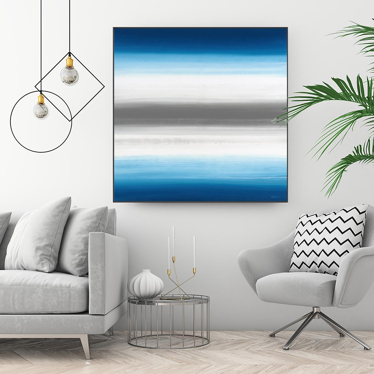 Blue Gradients by Jeff Iorillo on GIANT ART - white abstract