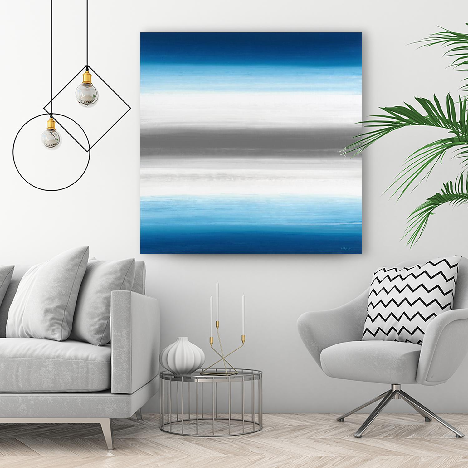 Blue Gradients by Jeff Iorillo on GIANT ART - white abstract